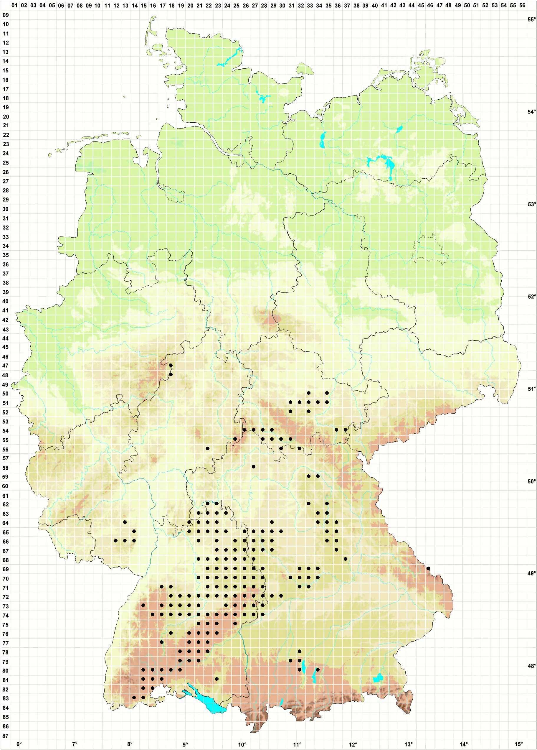 Karte B. Haynold Sammelkartierung Buxbaumia viridis