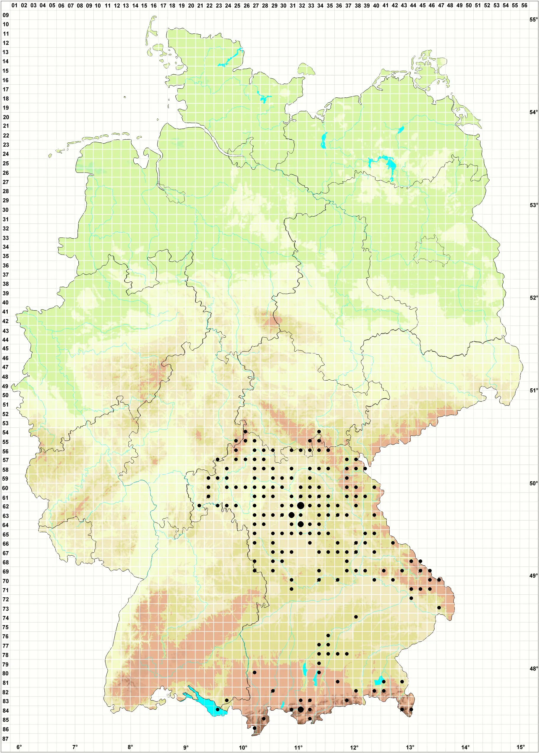 Karte Herbarium IVL (Hemhofen)