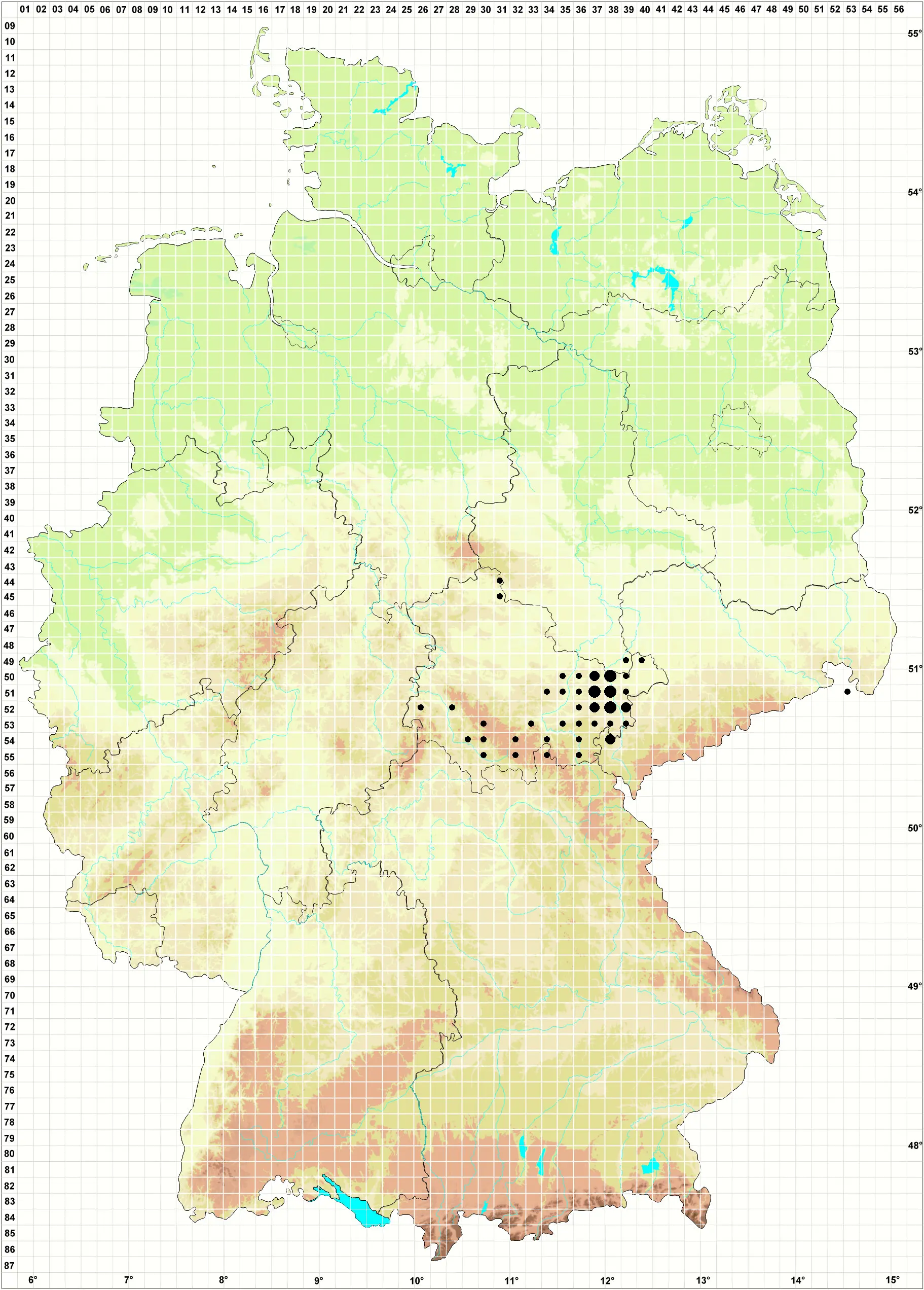 Karte Privatherbarium J. Rettig