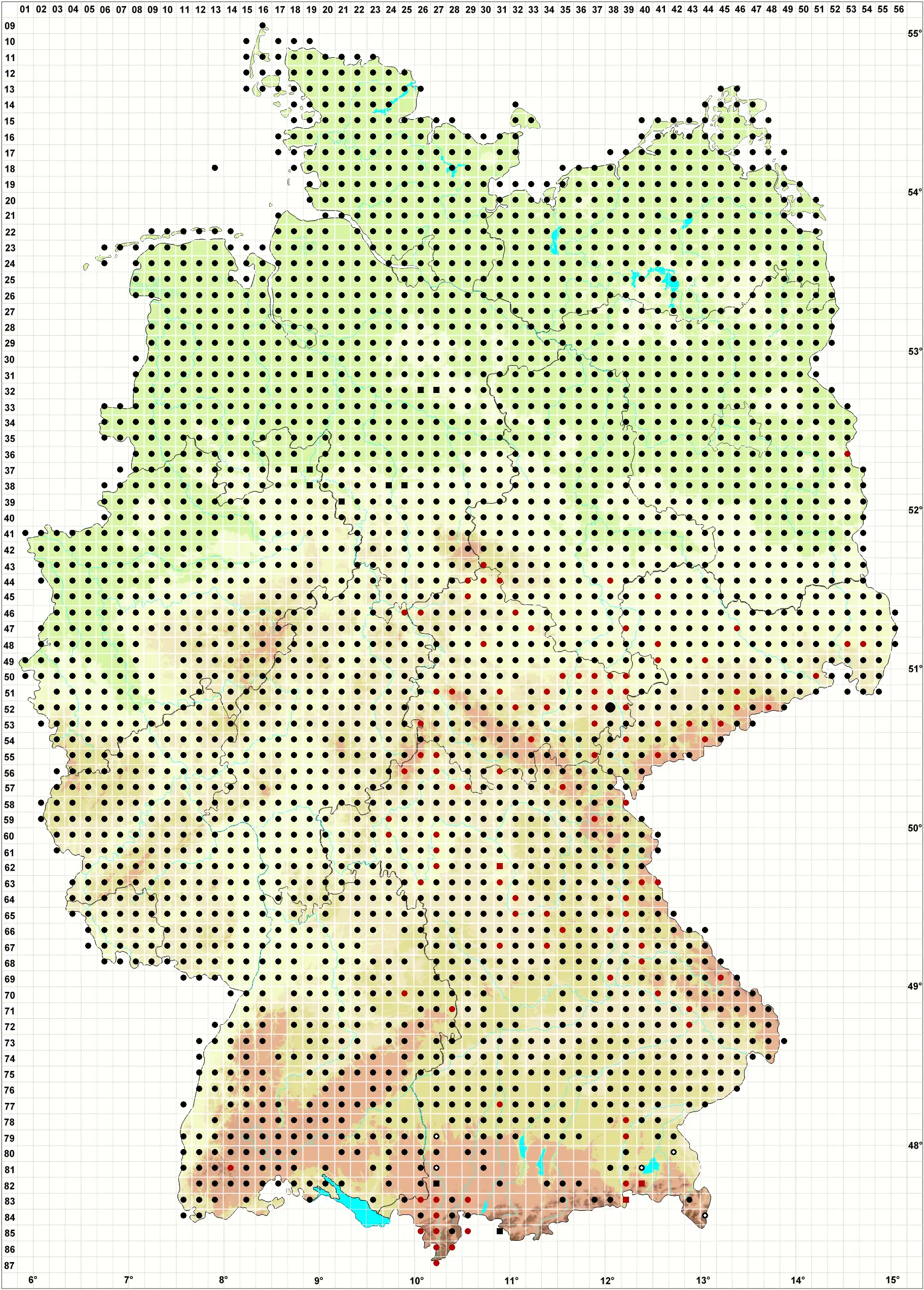 Verbreitungskarte
