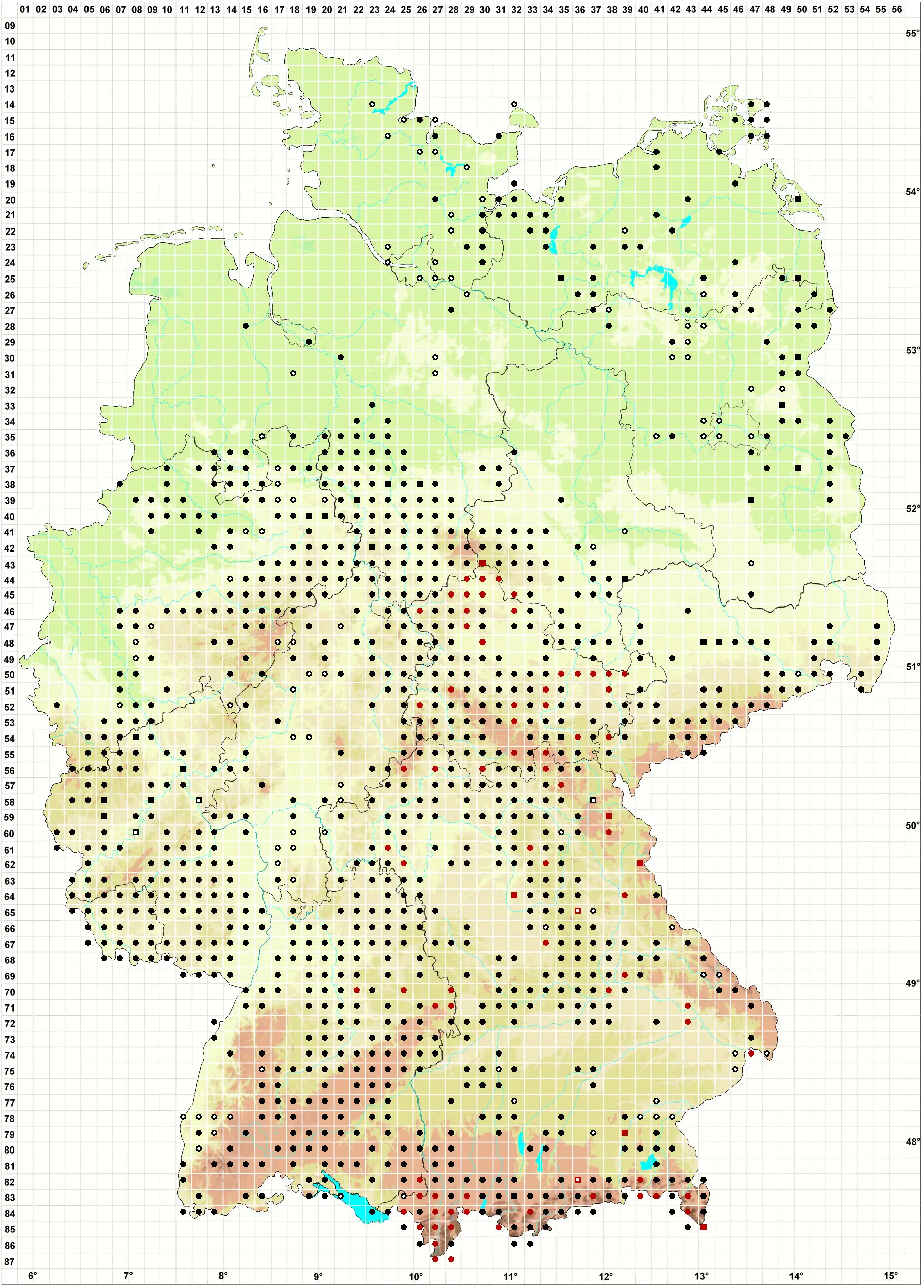 Verbreitungskarte