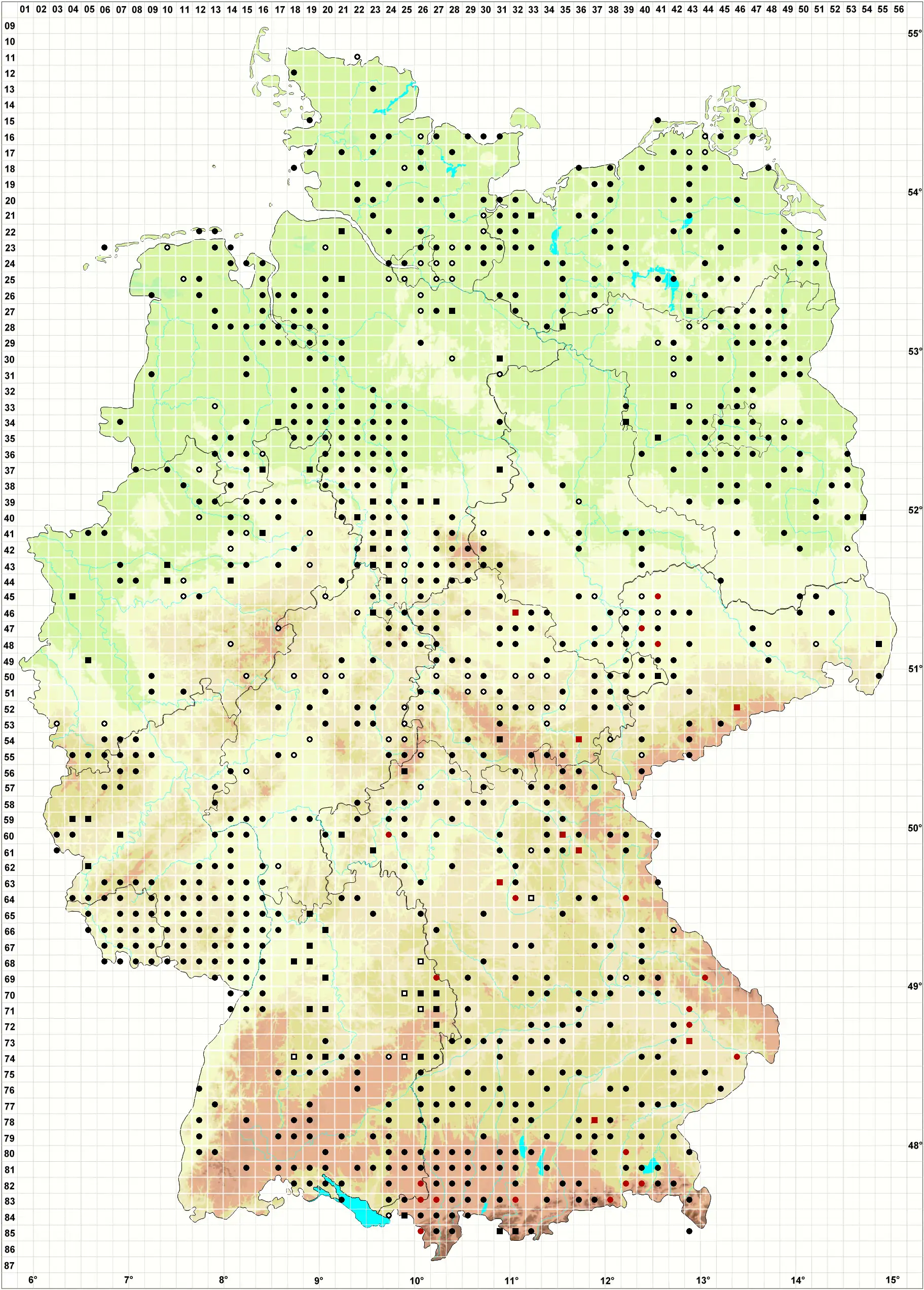 Verbreitungskarte