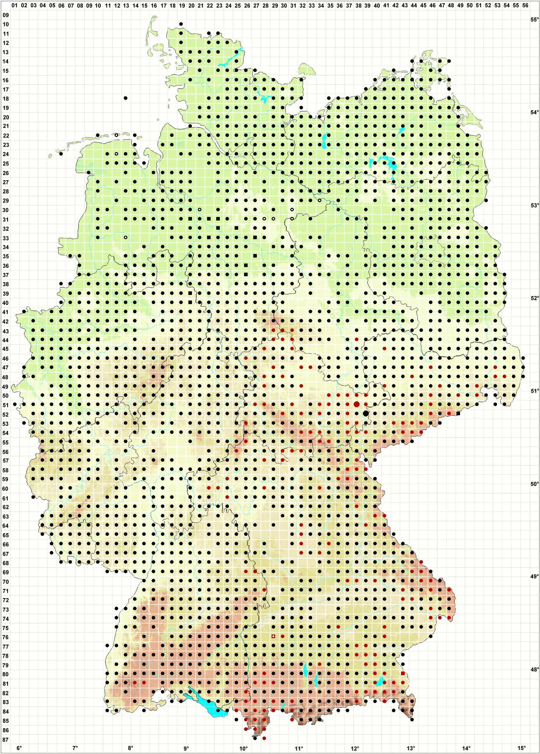 Verbreitungskarte
