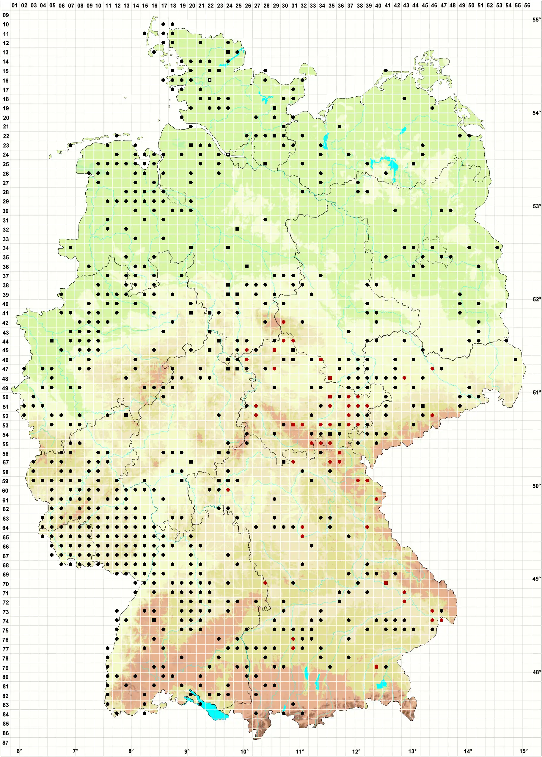 Verbreitungskarte