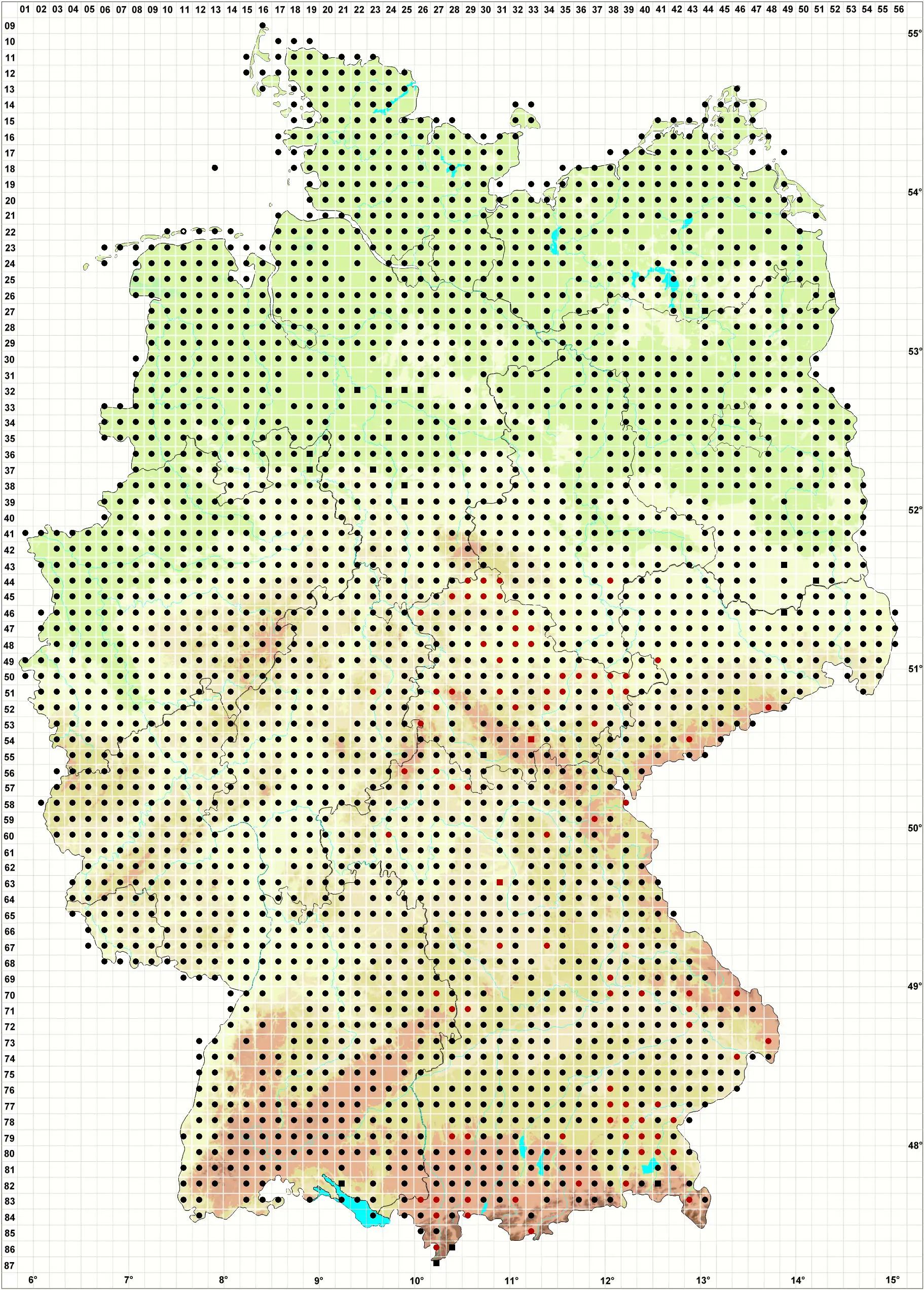 Verbreitungskarte