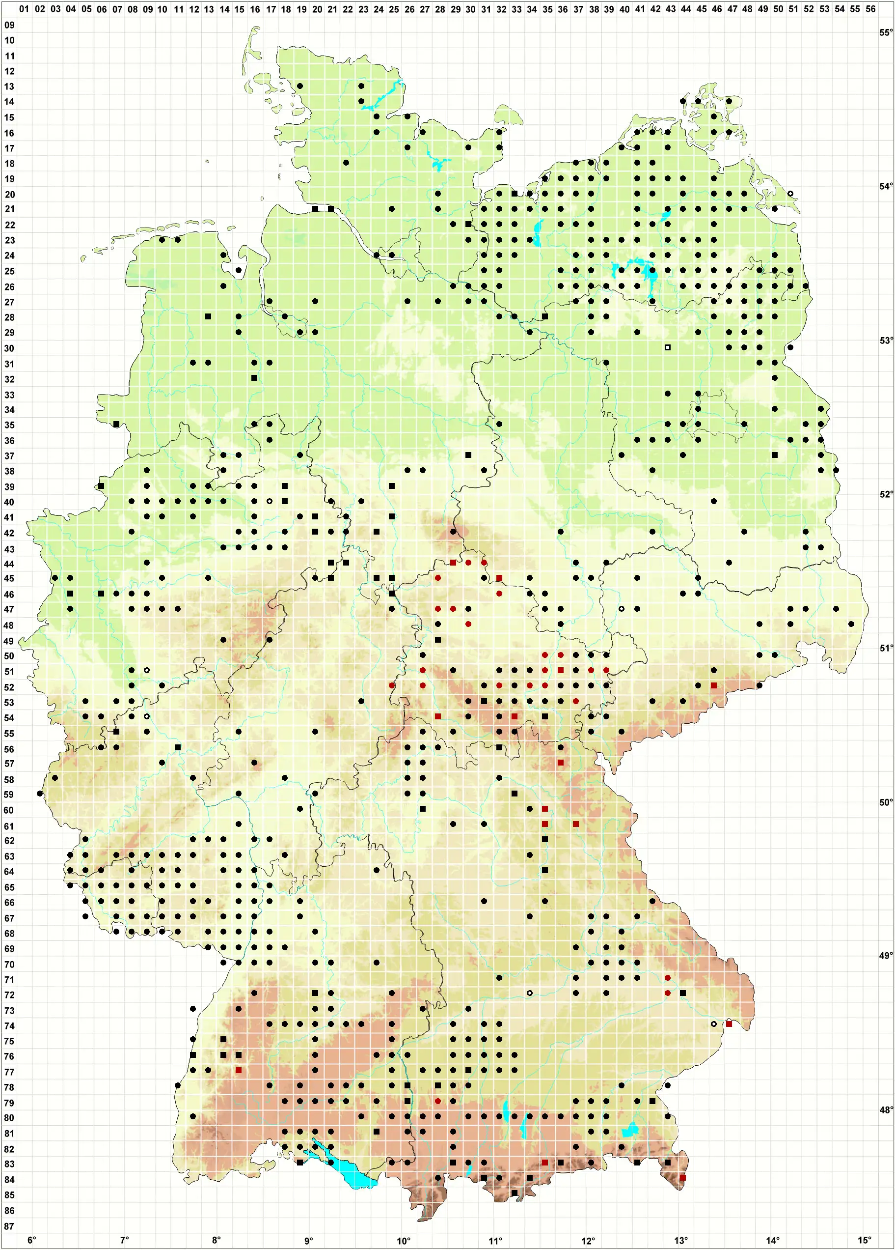 Verbreitungskarte