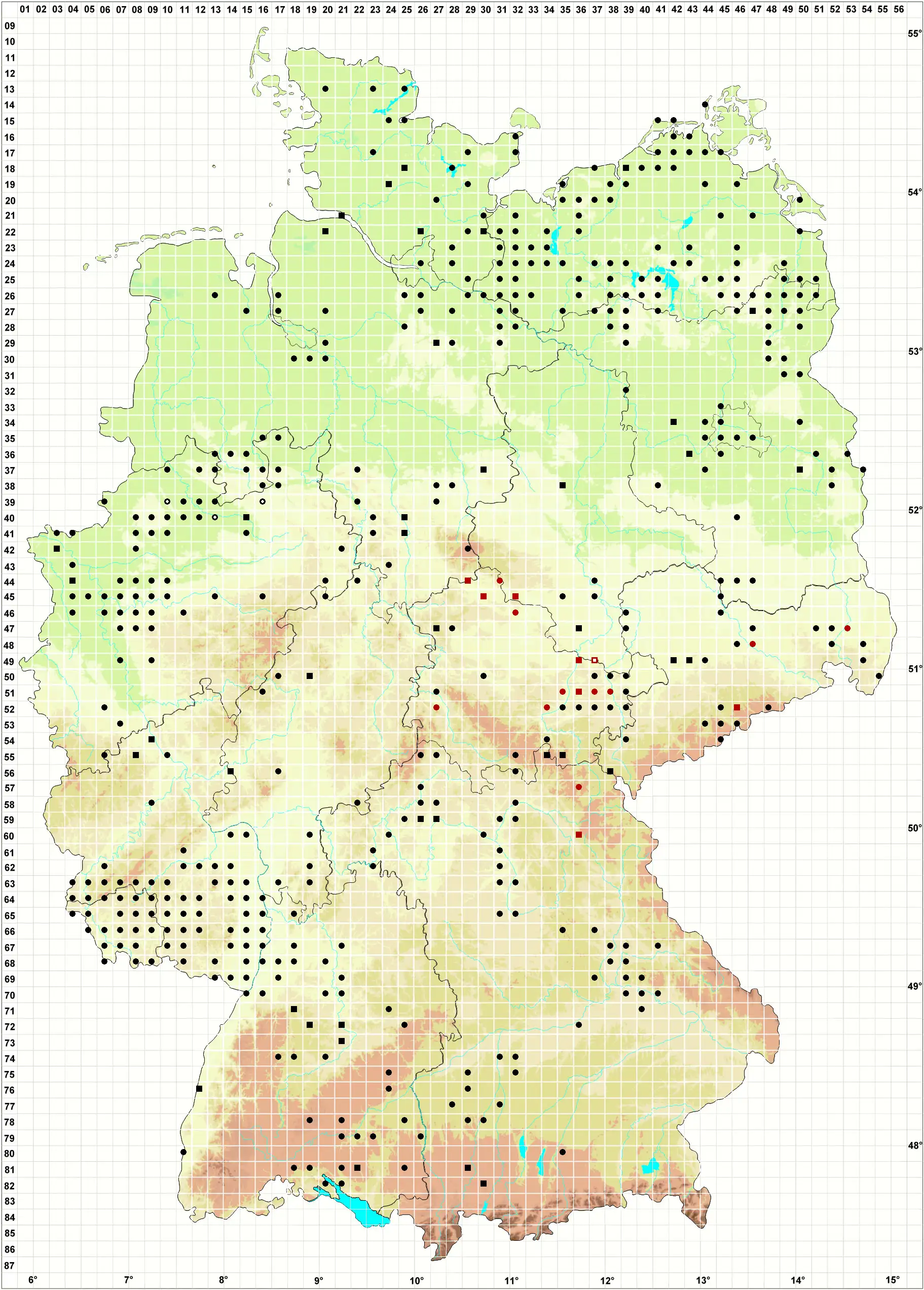 Verbreitungskarte