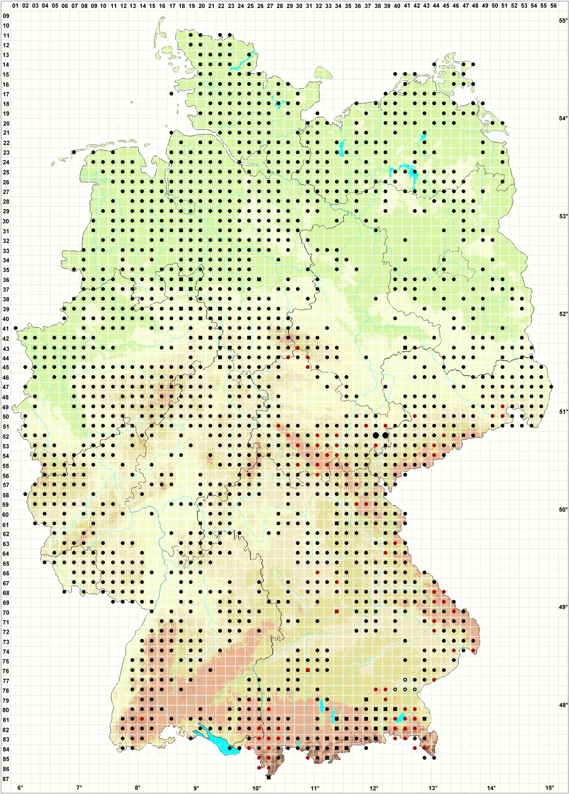 Verbreitungskarte