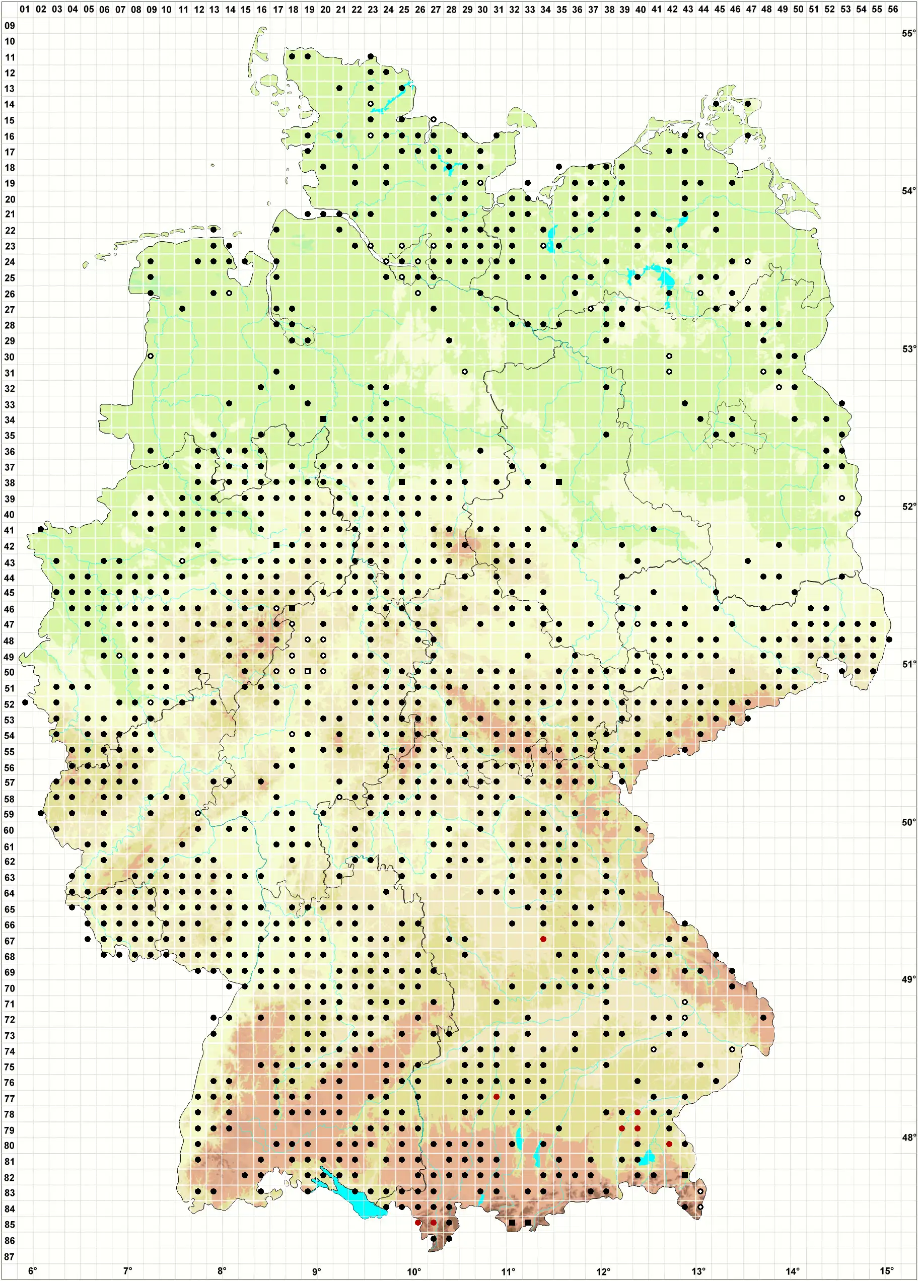 Verbreitungskarte
