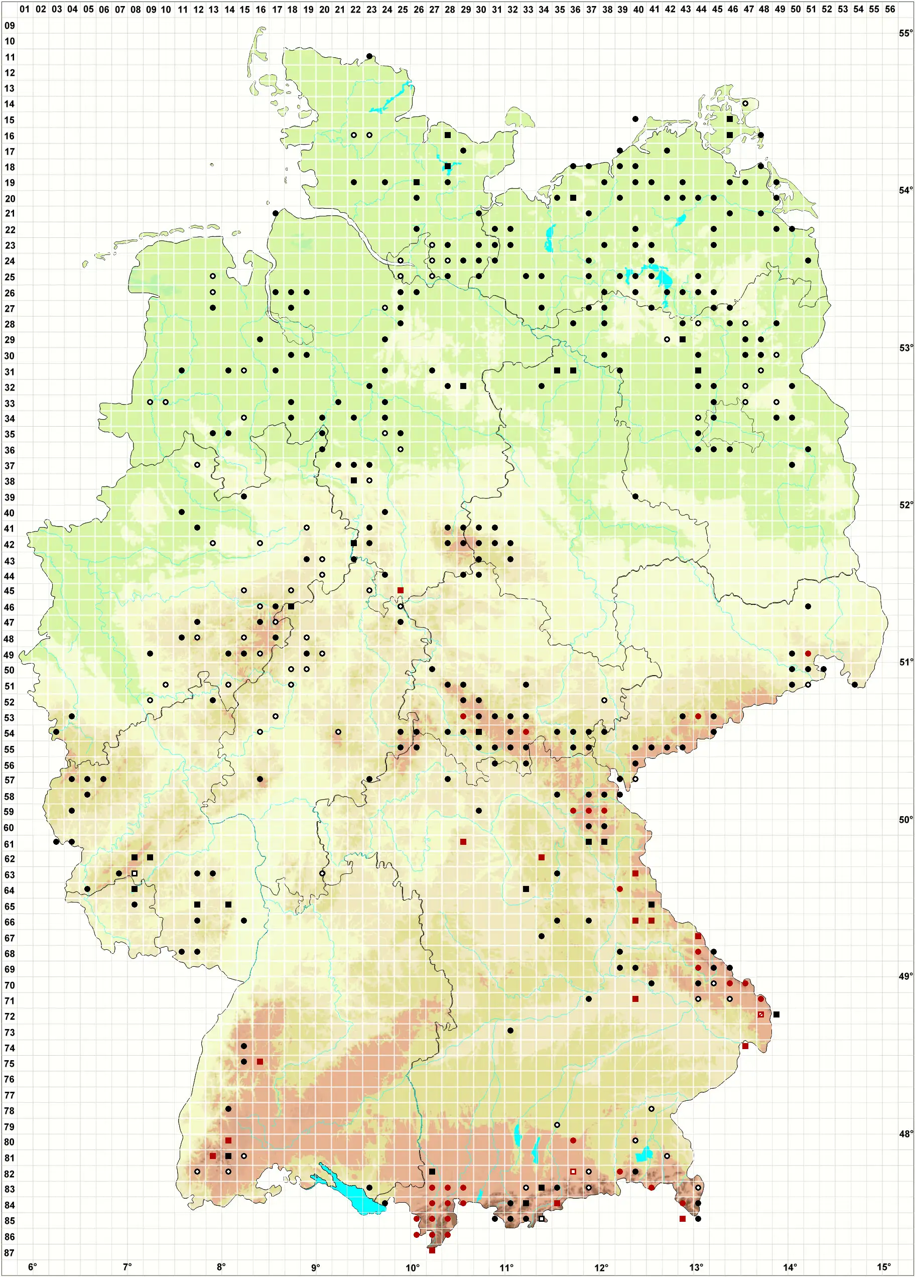 Verbreitungskarte