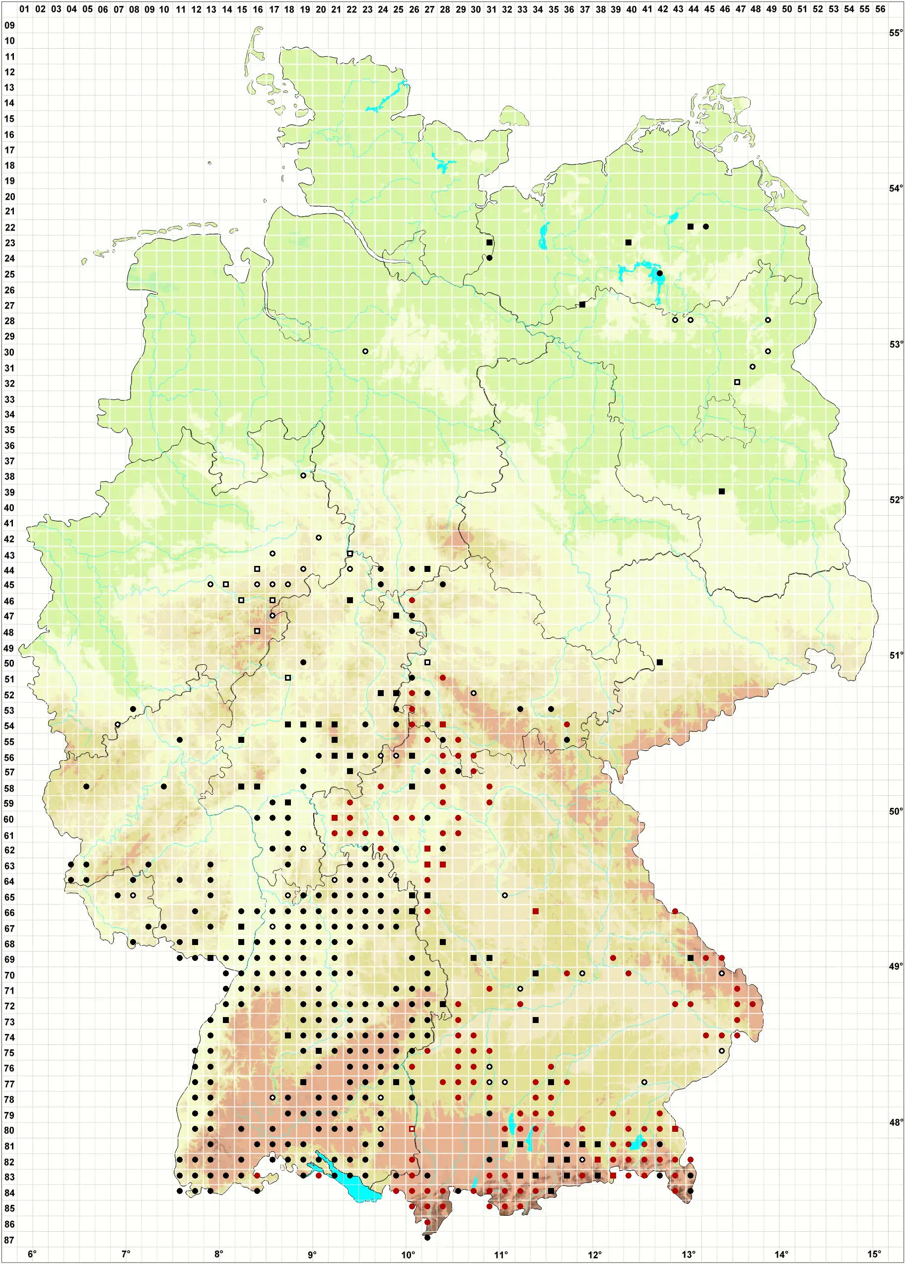 Verbreitungskarte