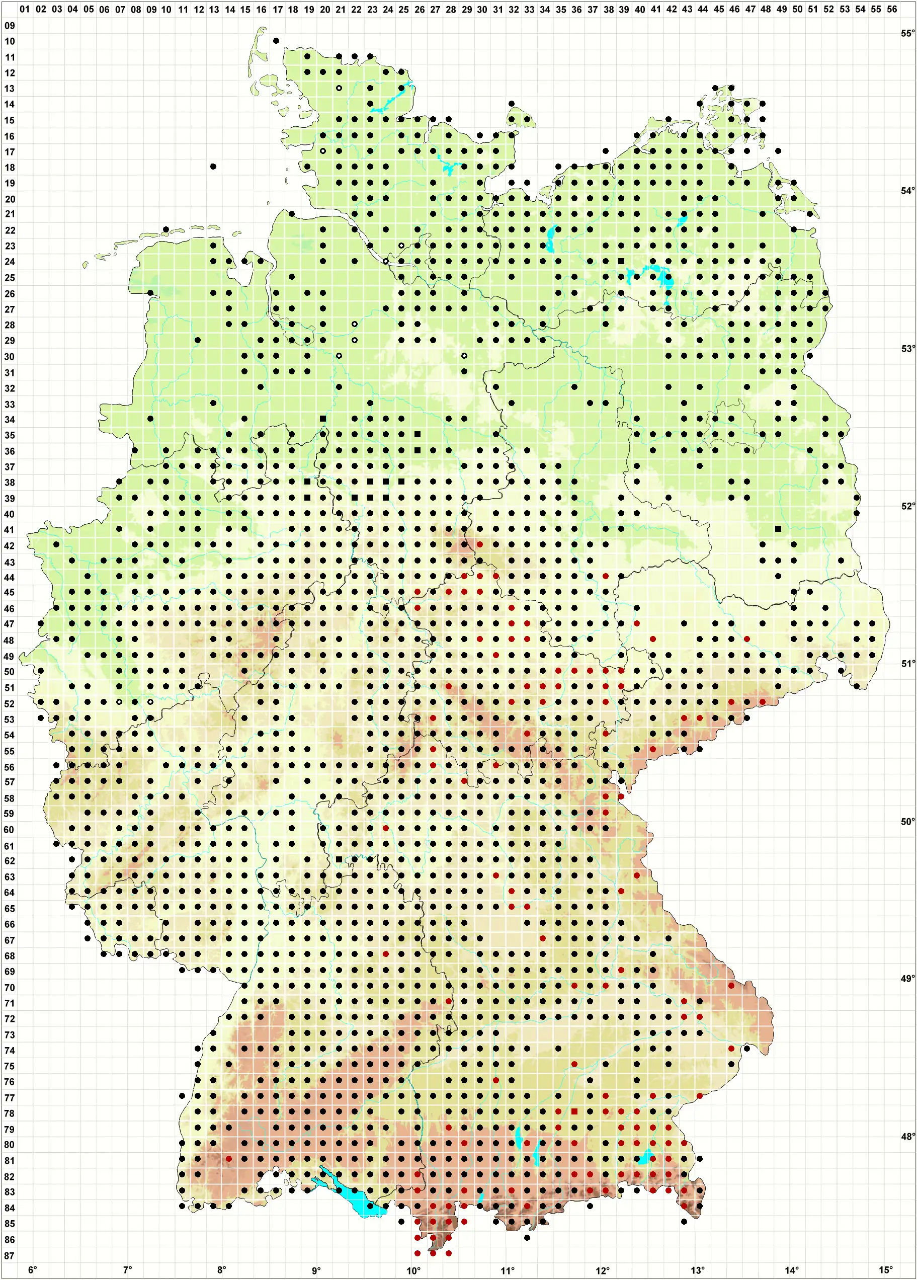 Verbreitungskarte