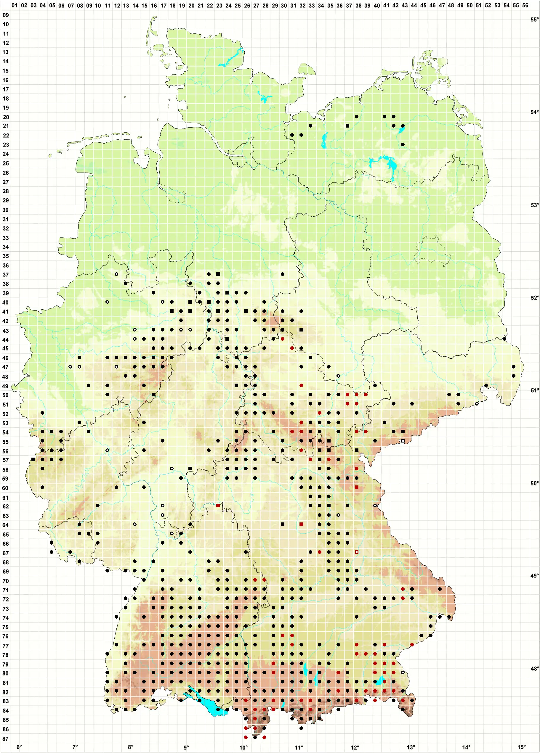 Verbreitungskarte