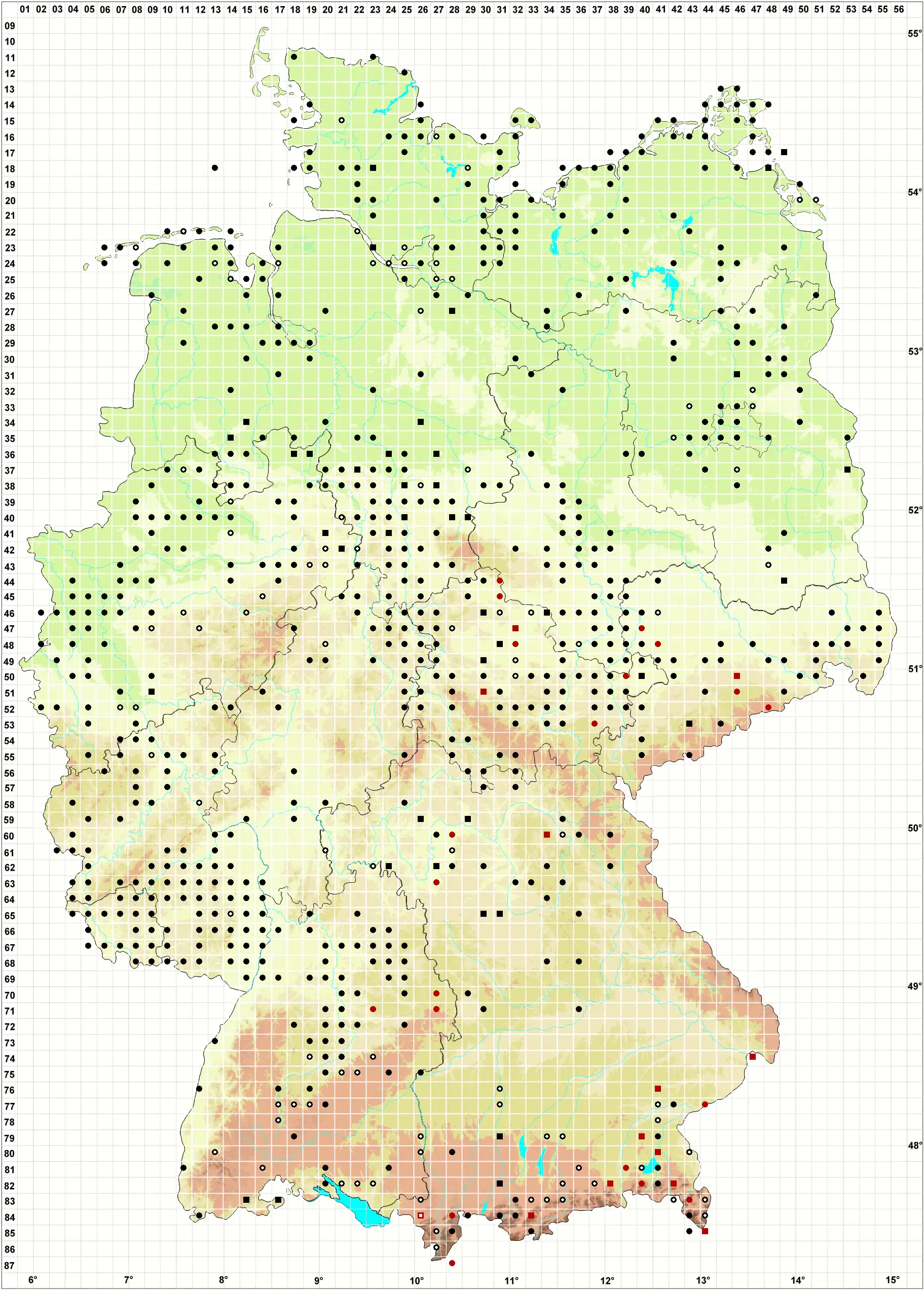 Verbreitungskarte