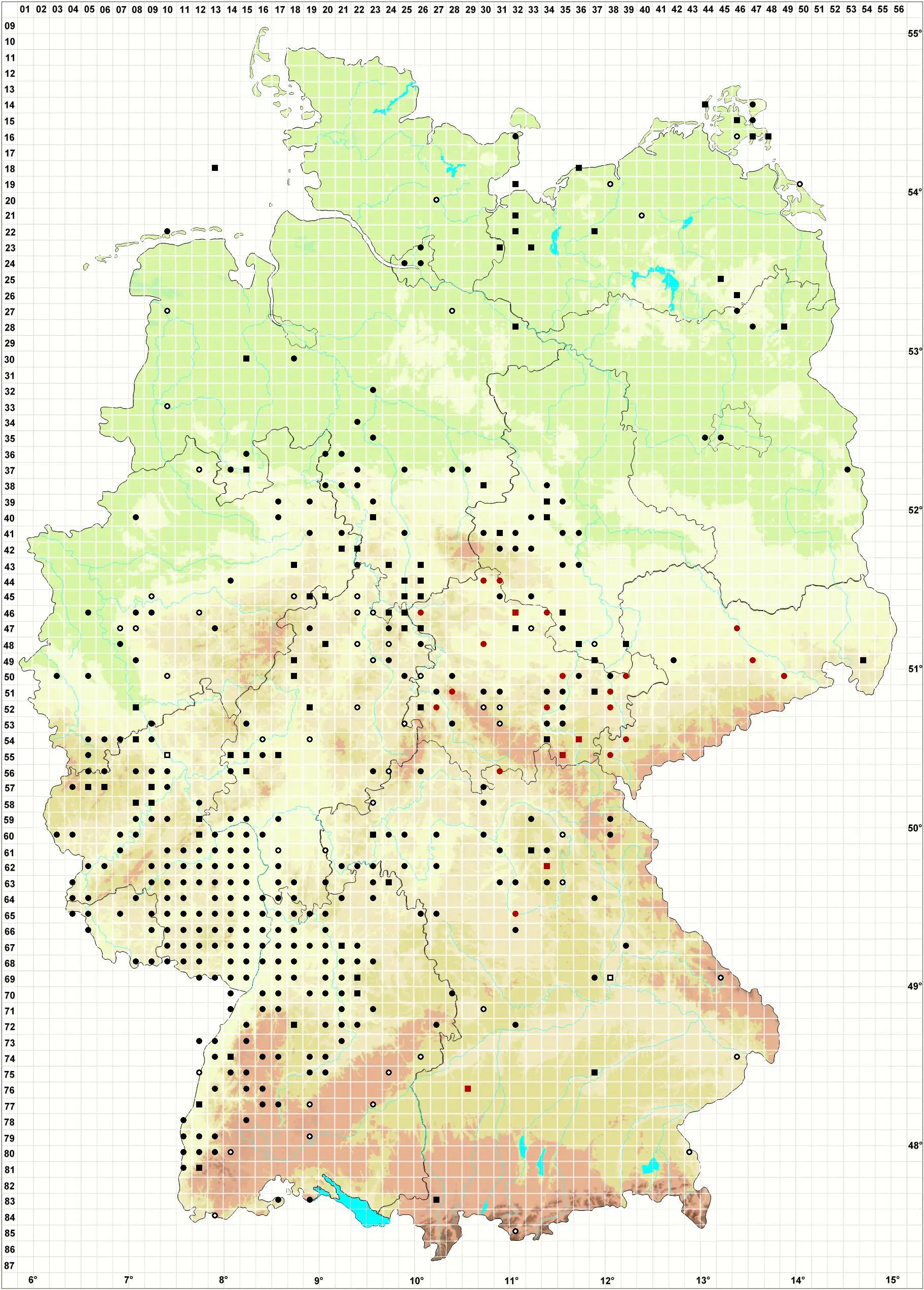 Verbreitungskarte