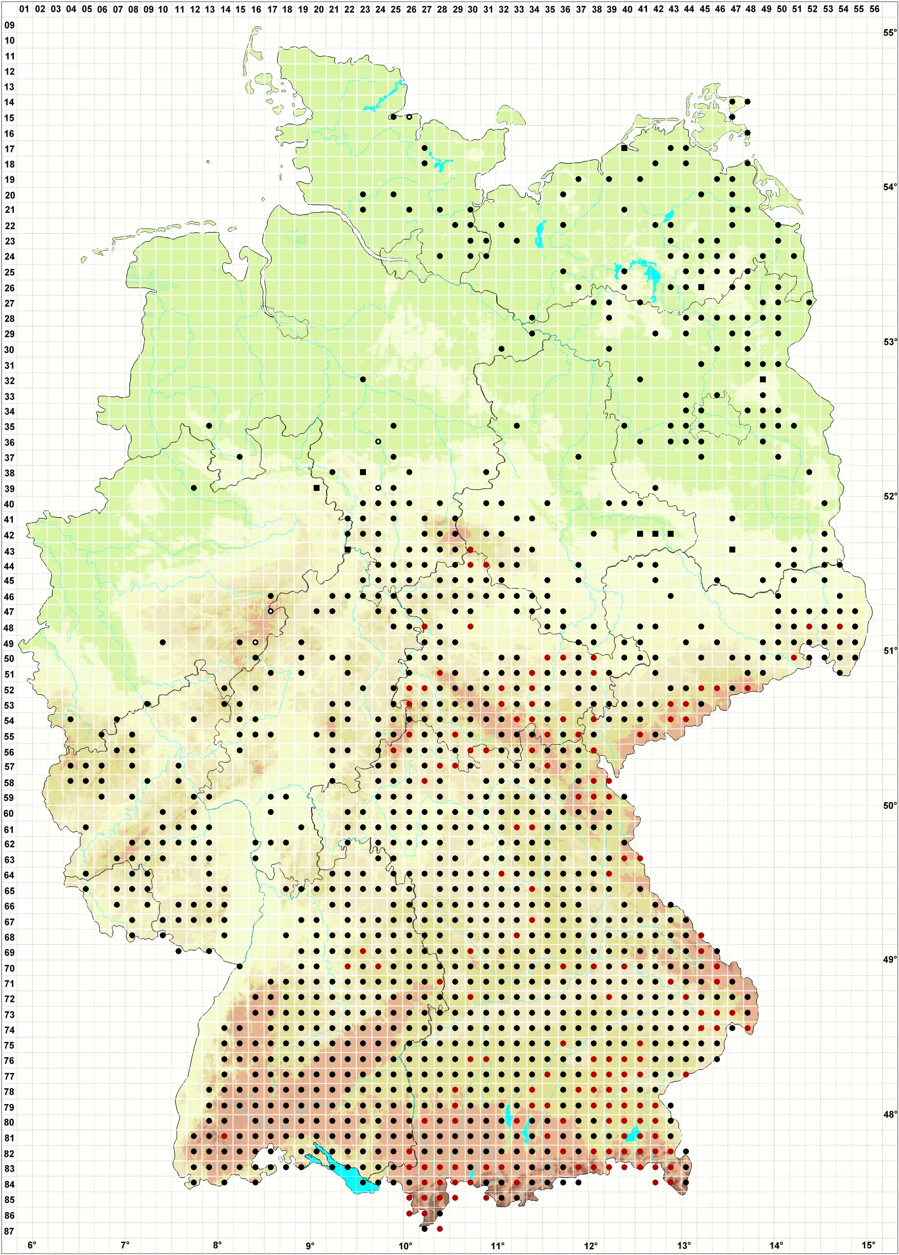Verbreitungskarte