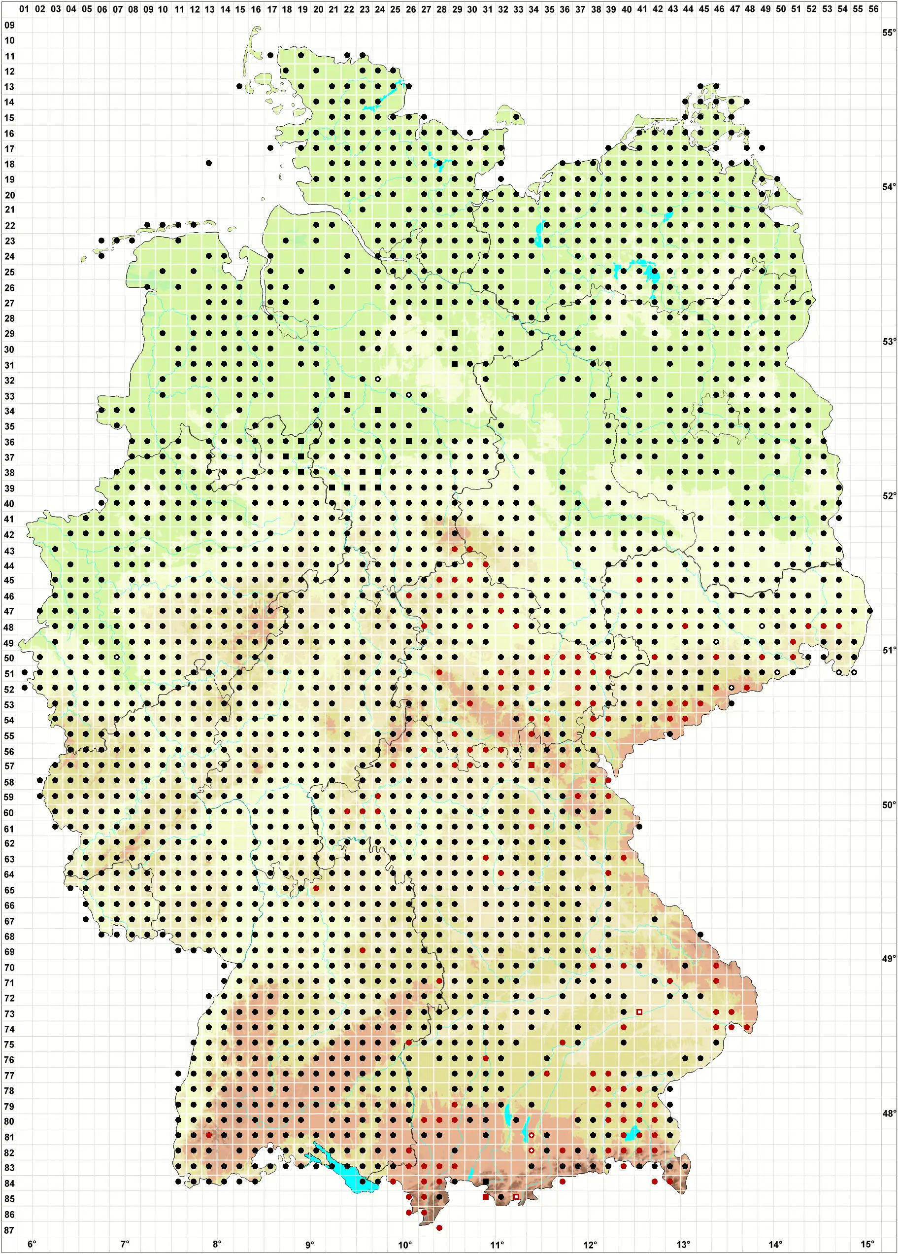 Verbreitungskarte