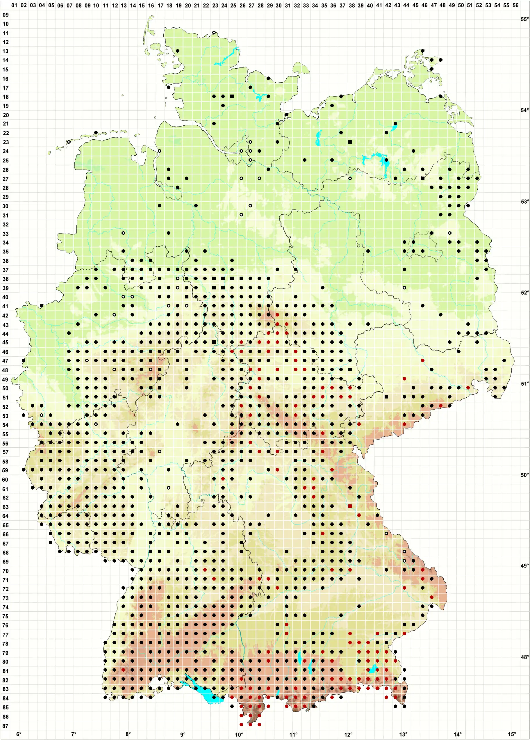 Verbreitungskarte