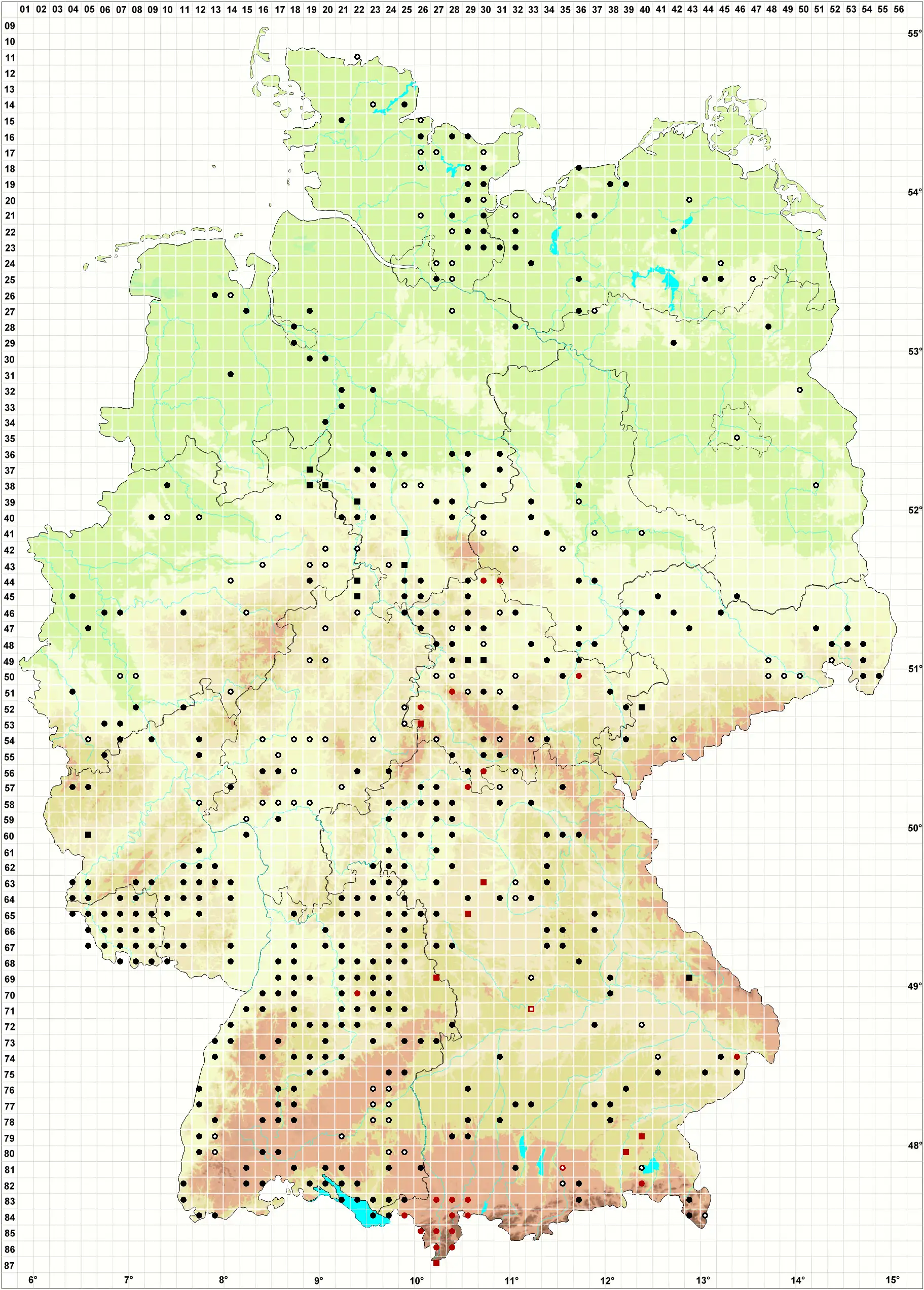 Verbreitungskarte