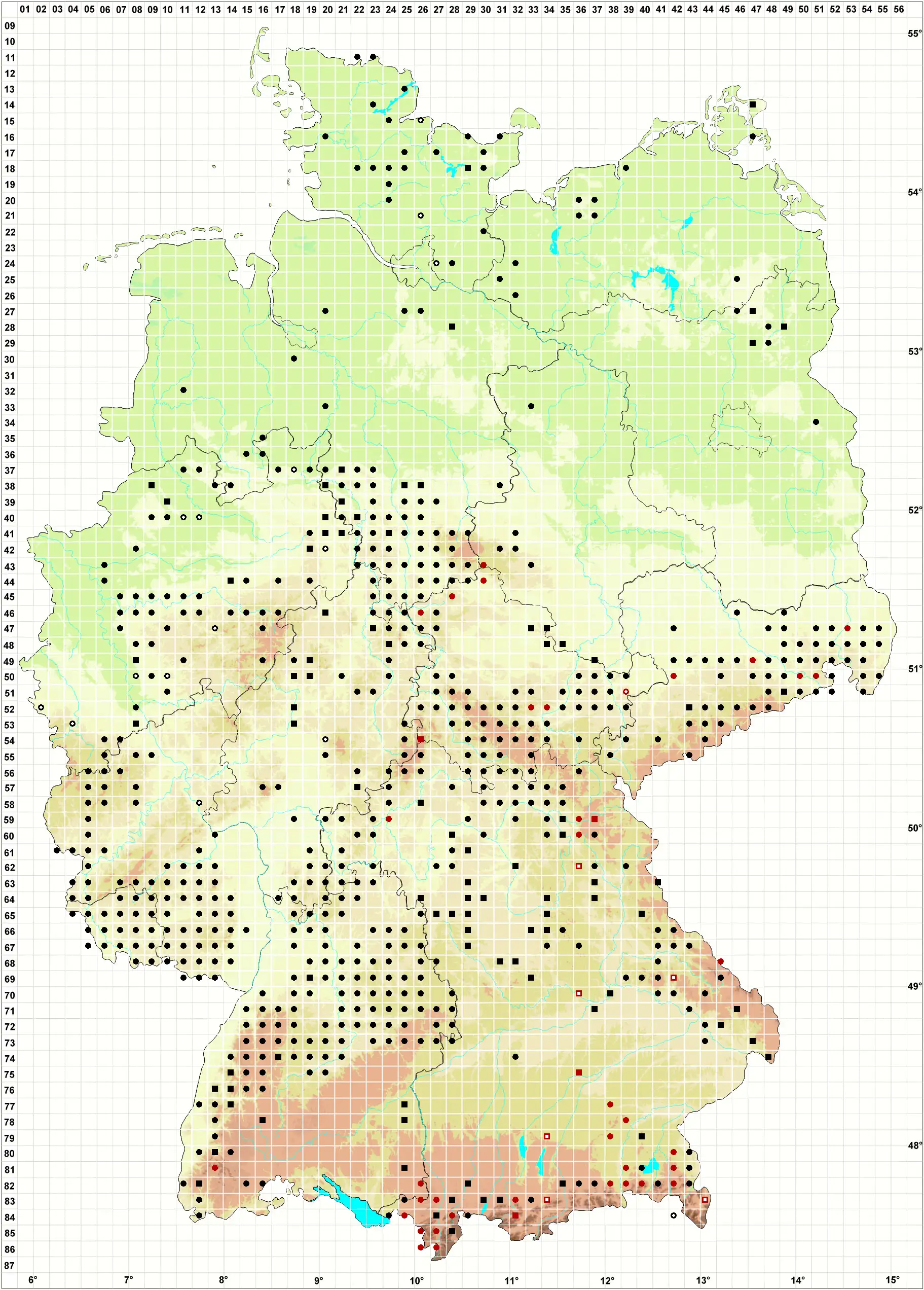 Verbreitungskarte