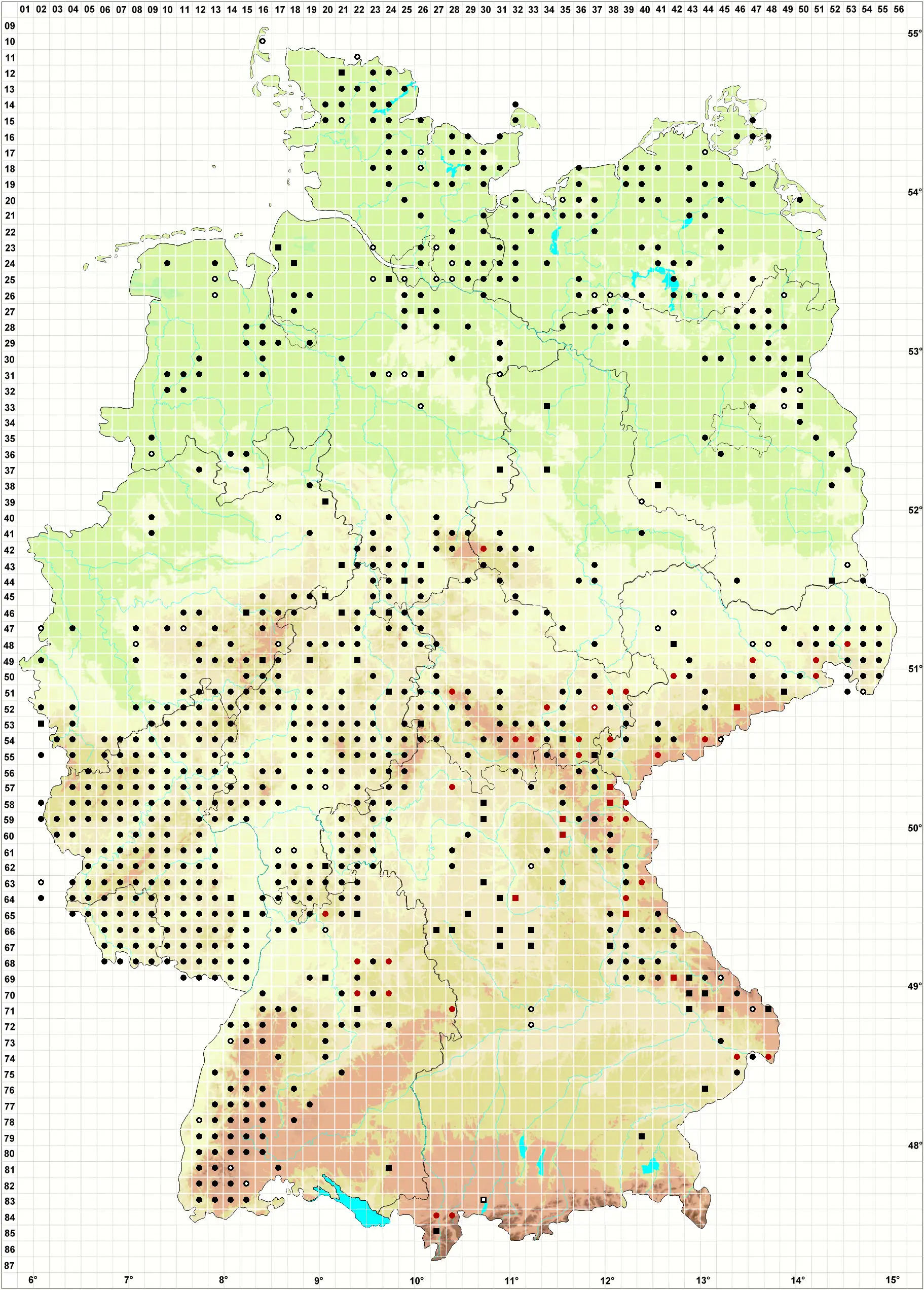 Verbreitungskarte