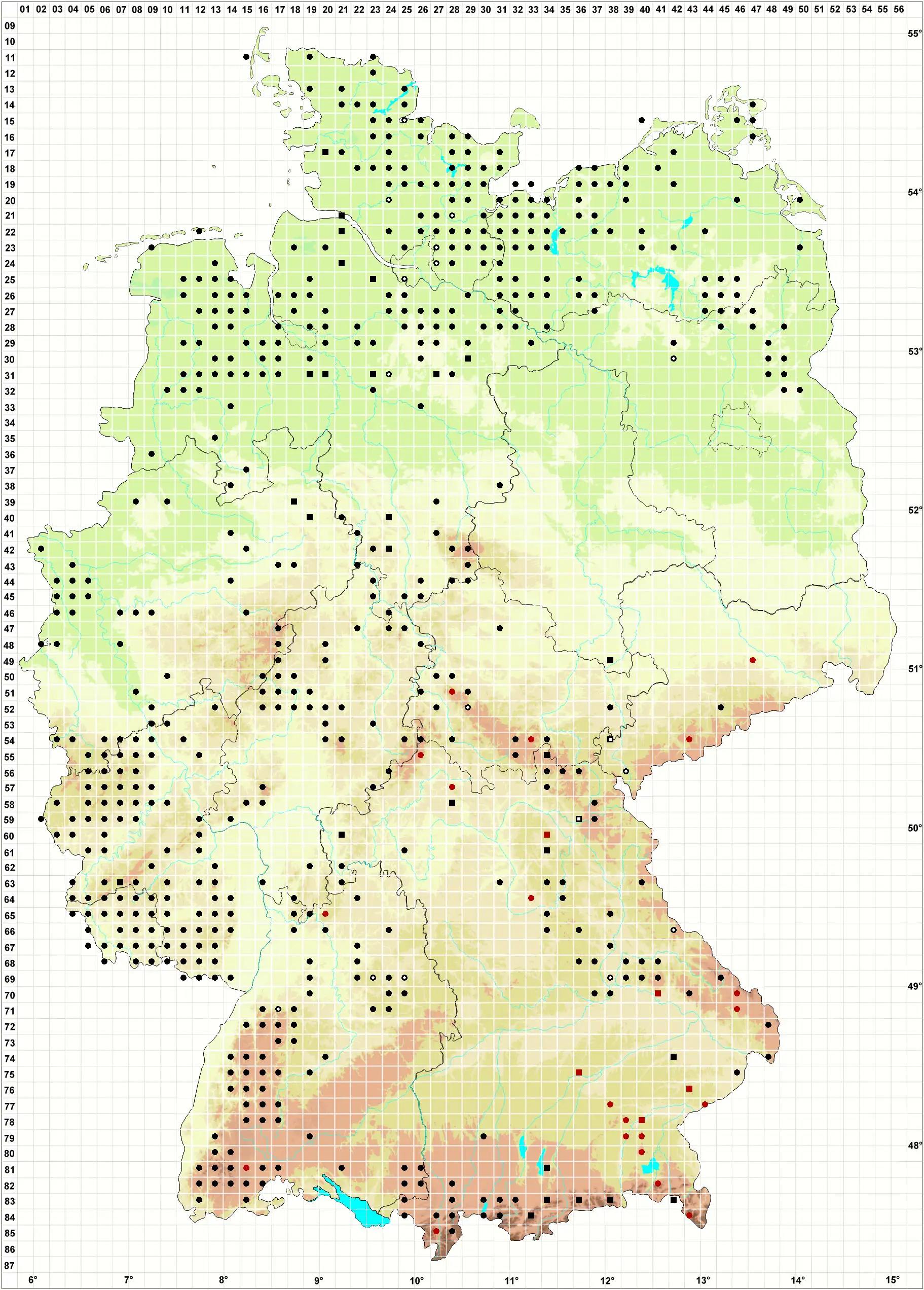 Verbreitungskarte