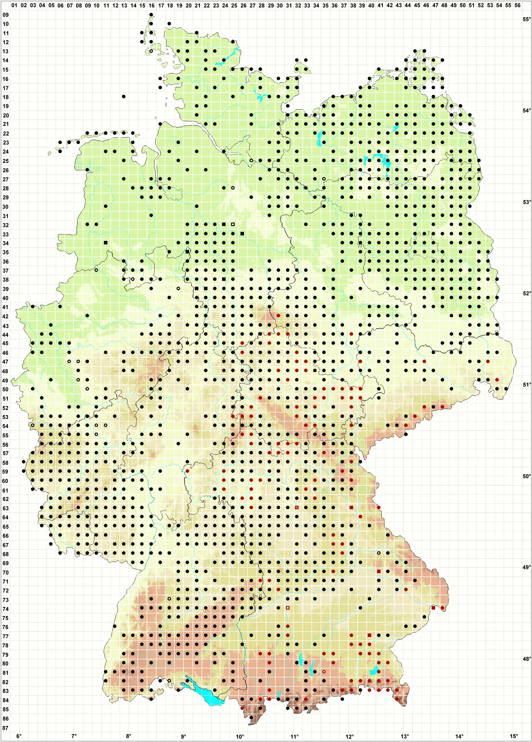 Verbreitungskarte