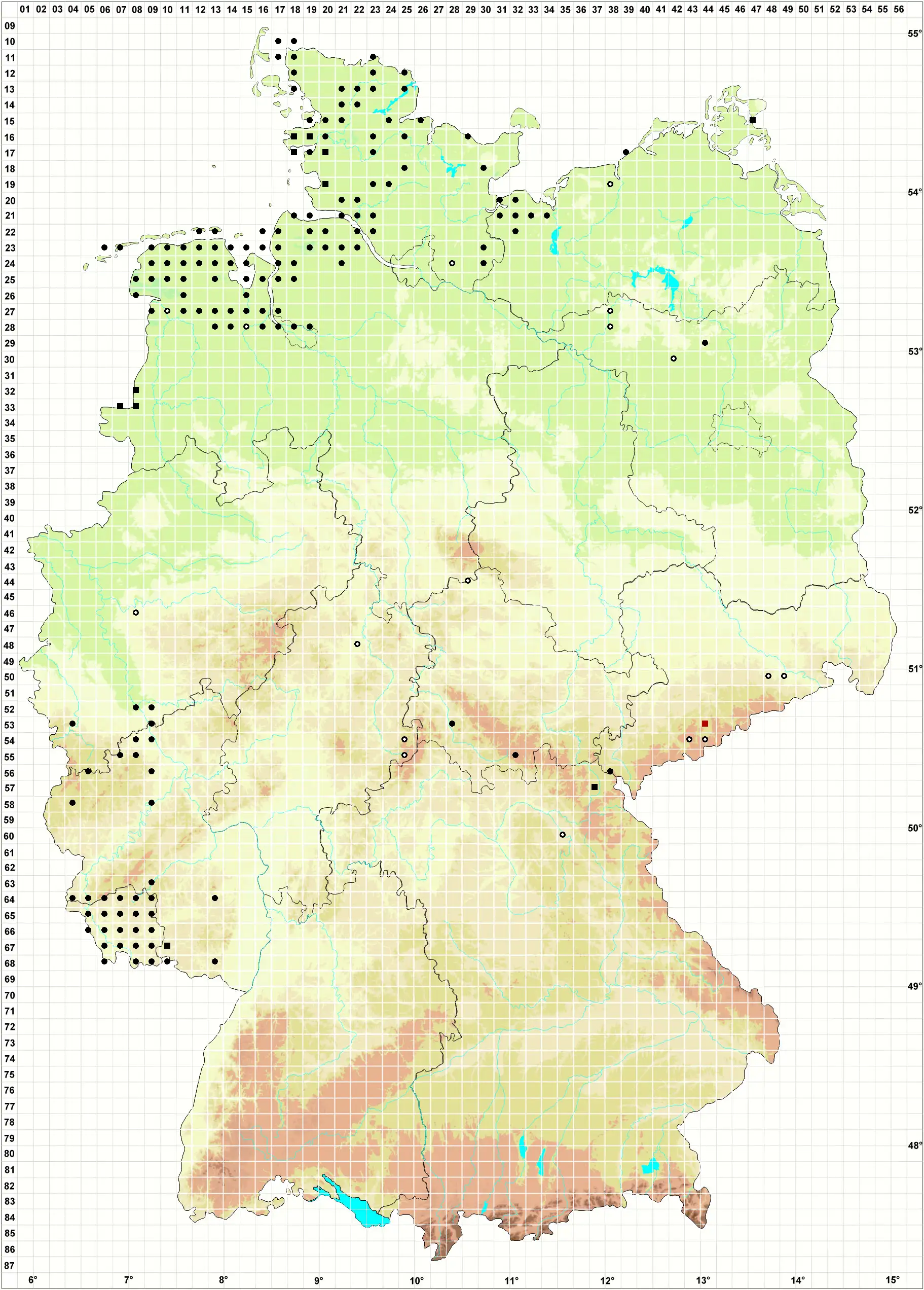 Verbreitungskarte