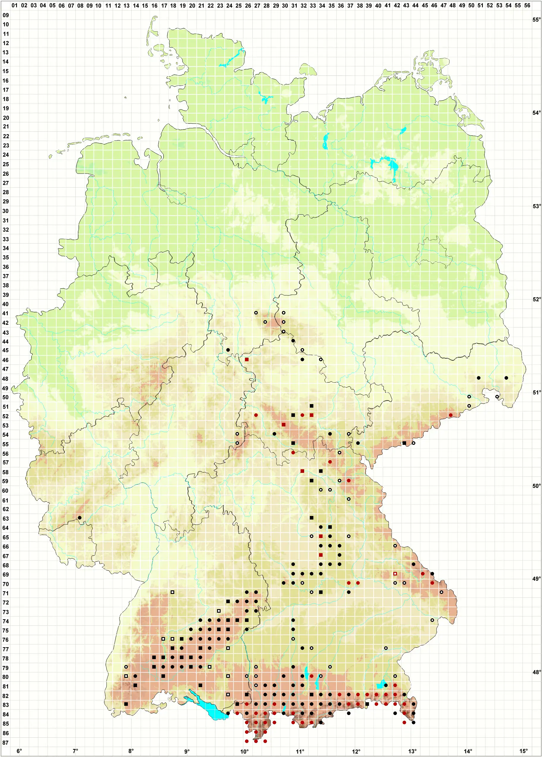 Verbreitungskarte