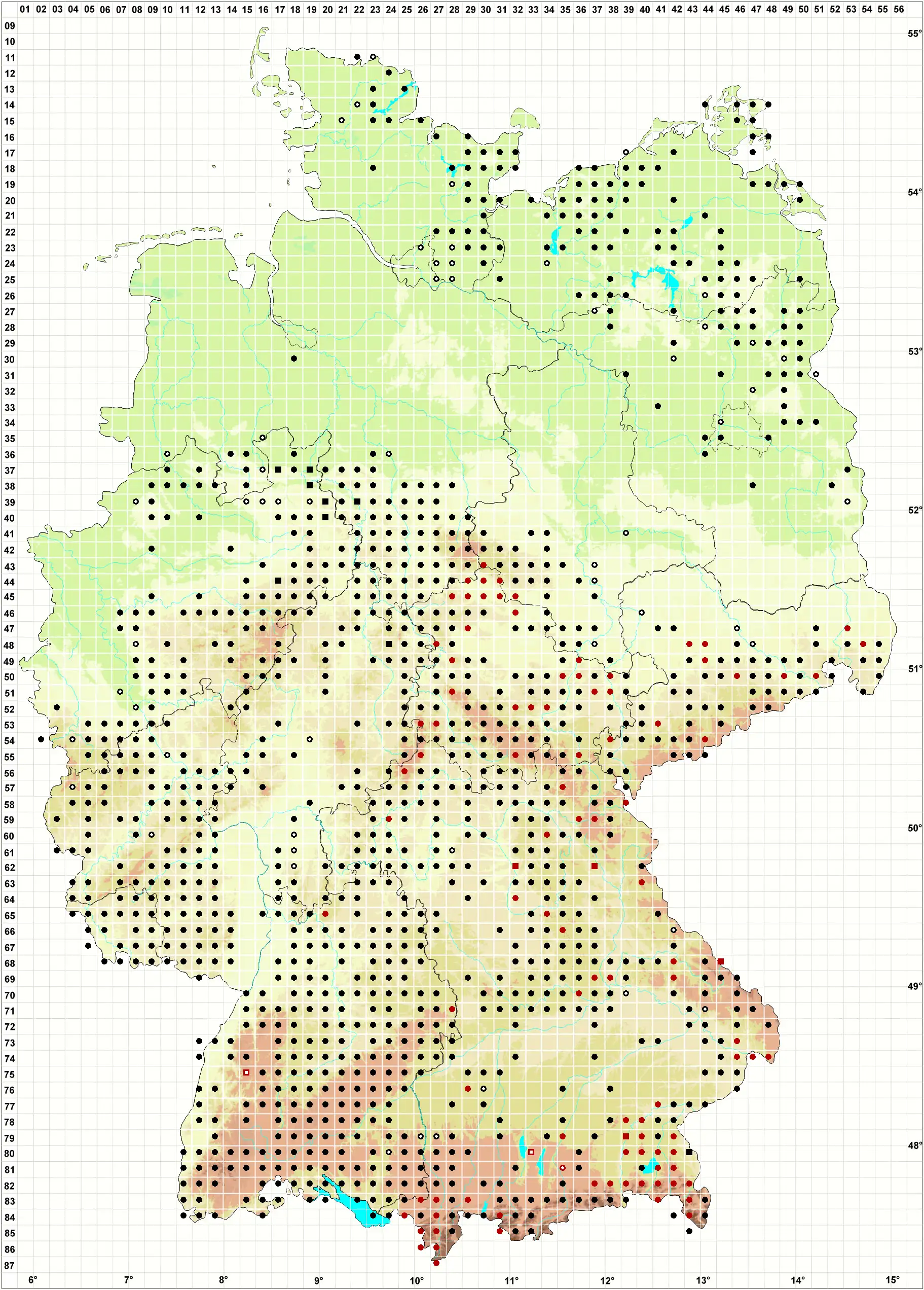 Verbreitungskarte