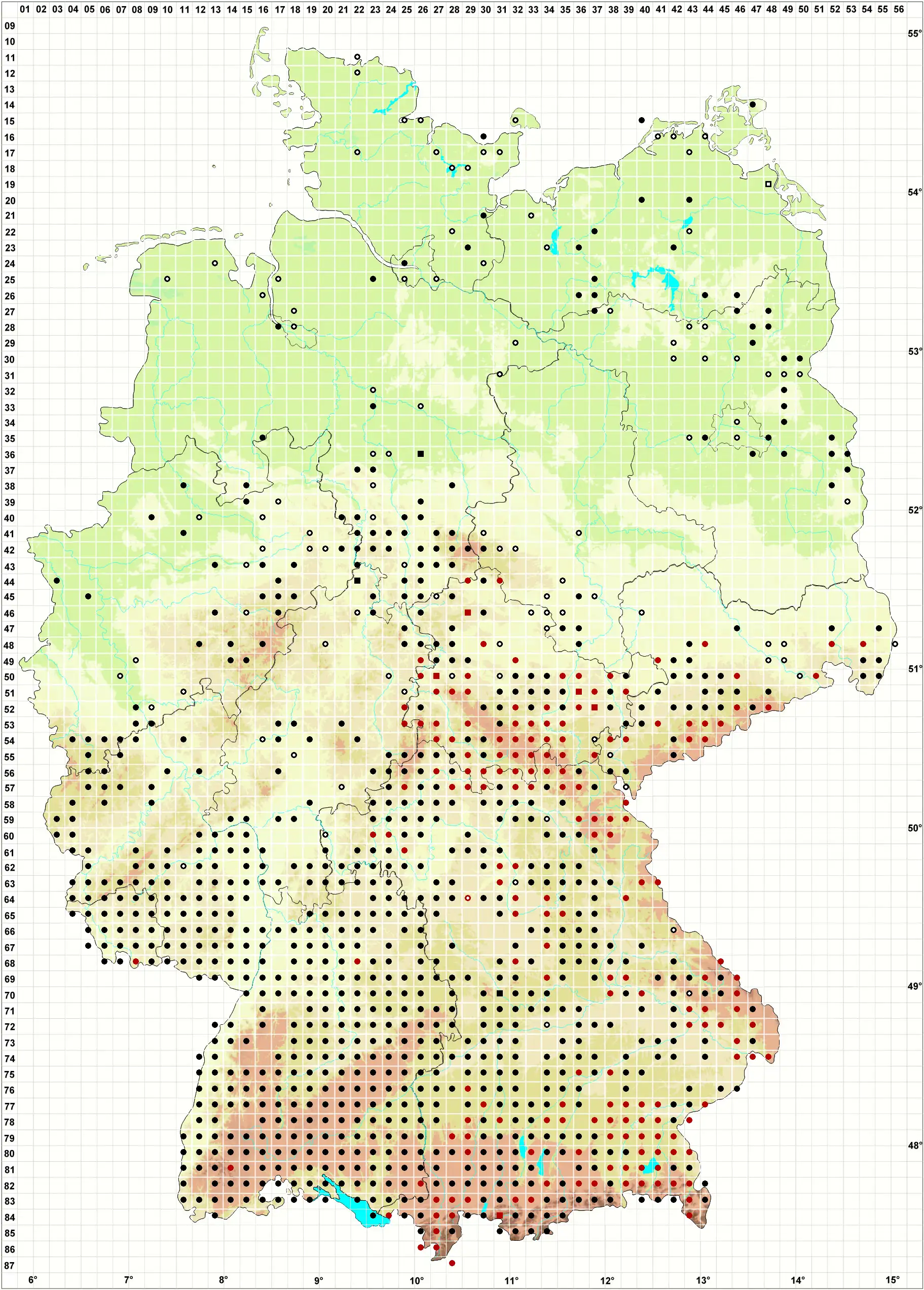 Verbreitungskarte
