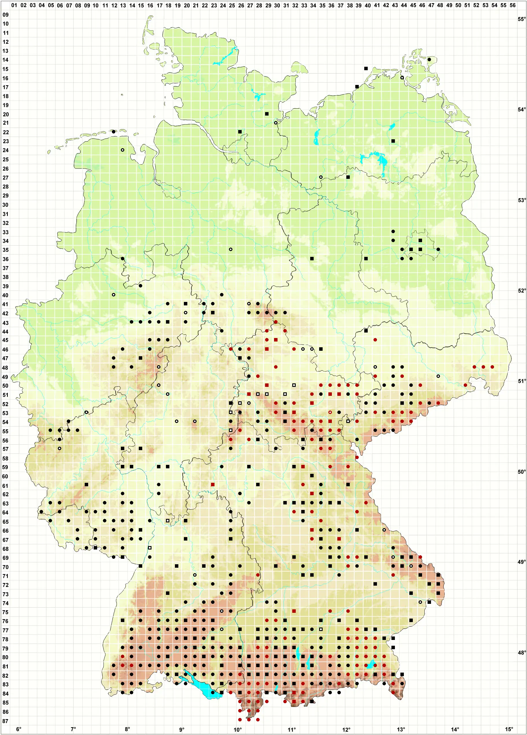Verbreitungskarte