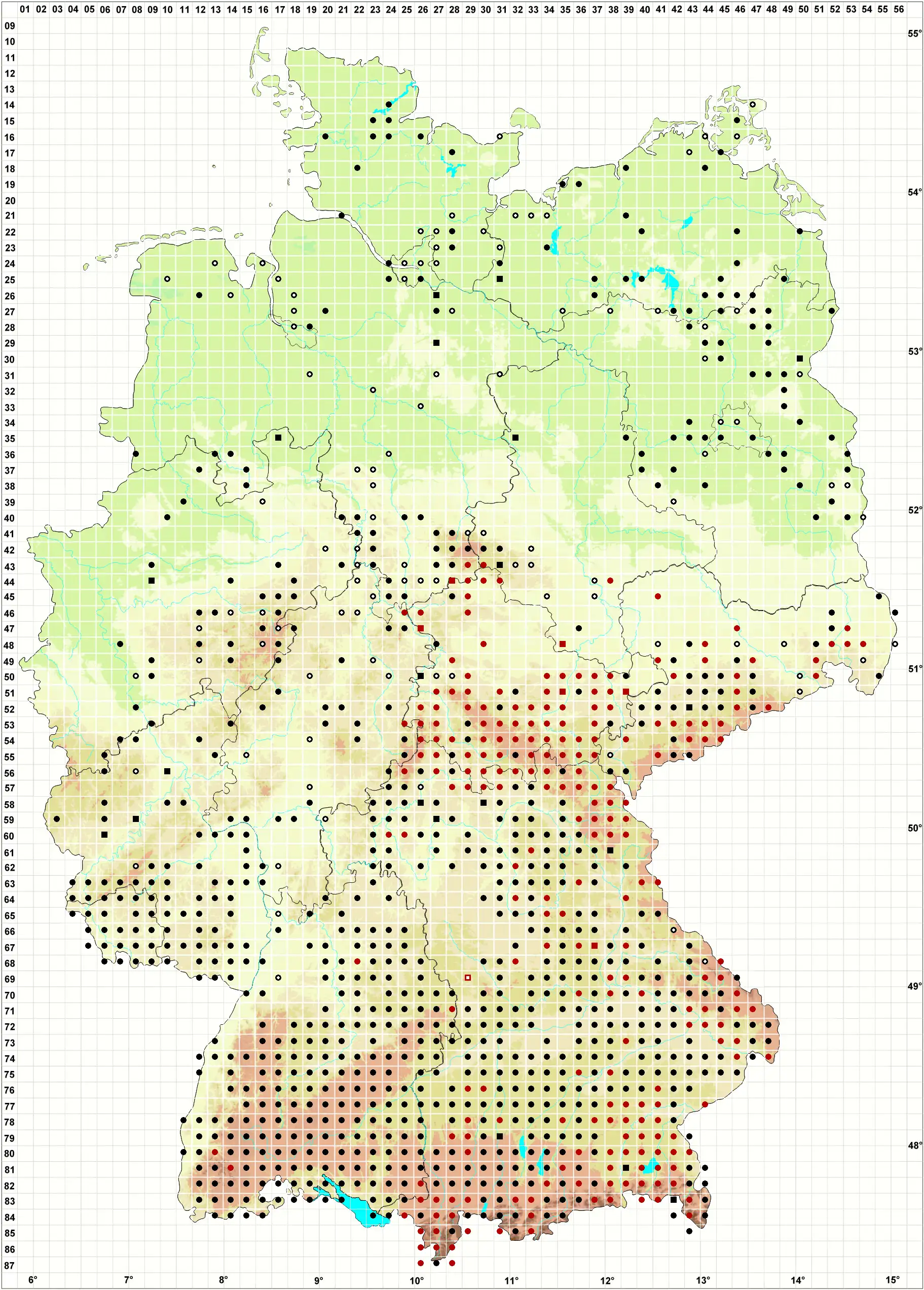 Verbreitungskarte