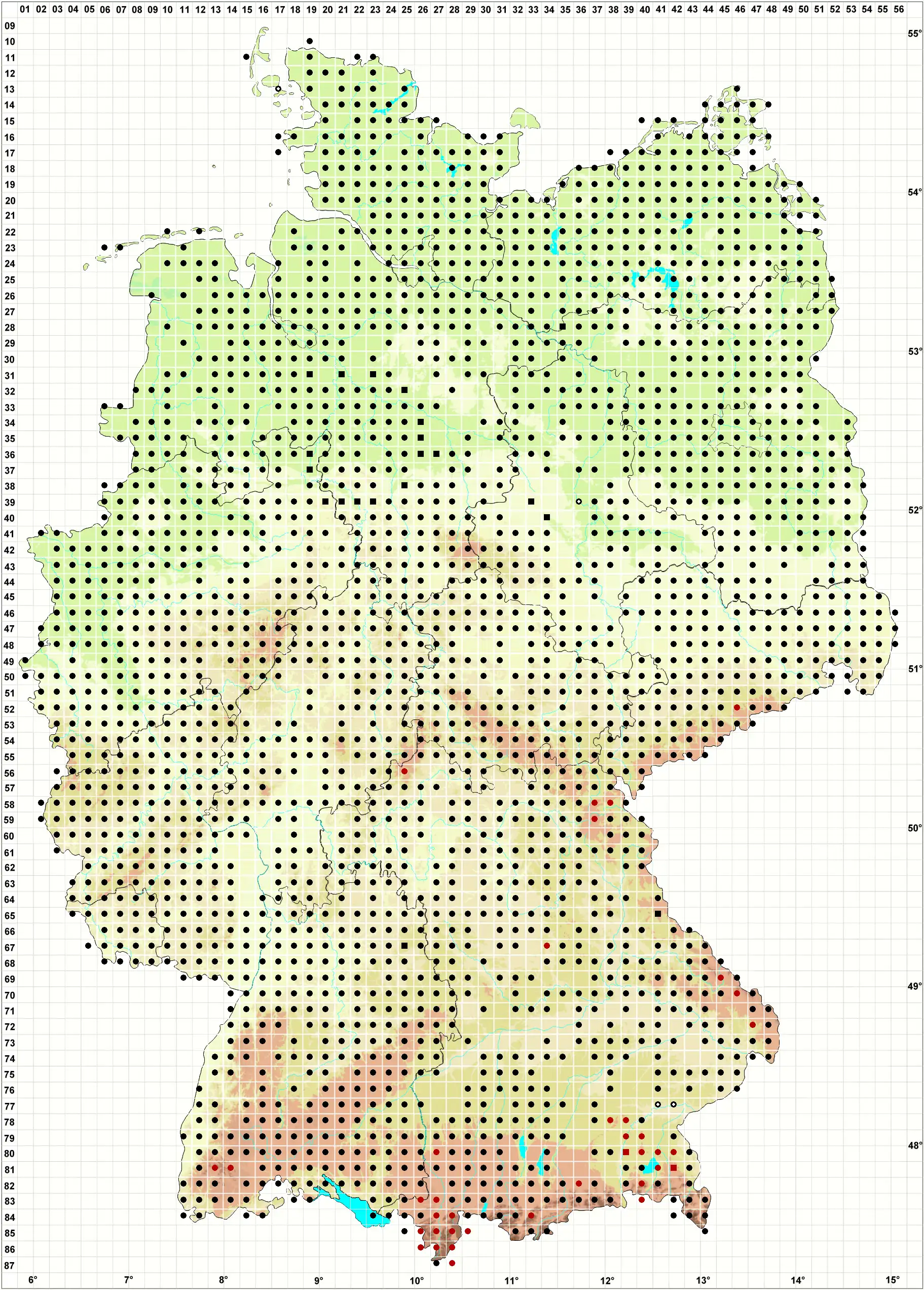 Verbreitungskarte
