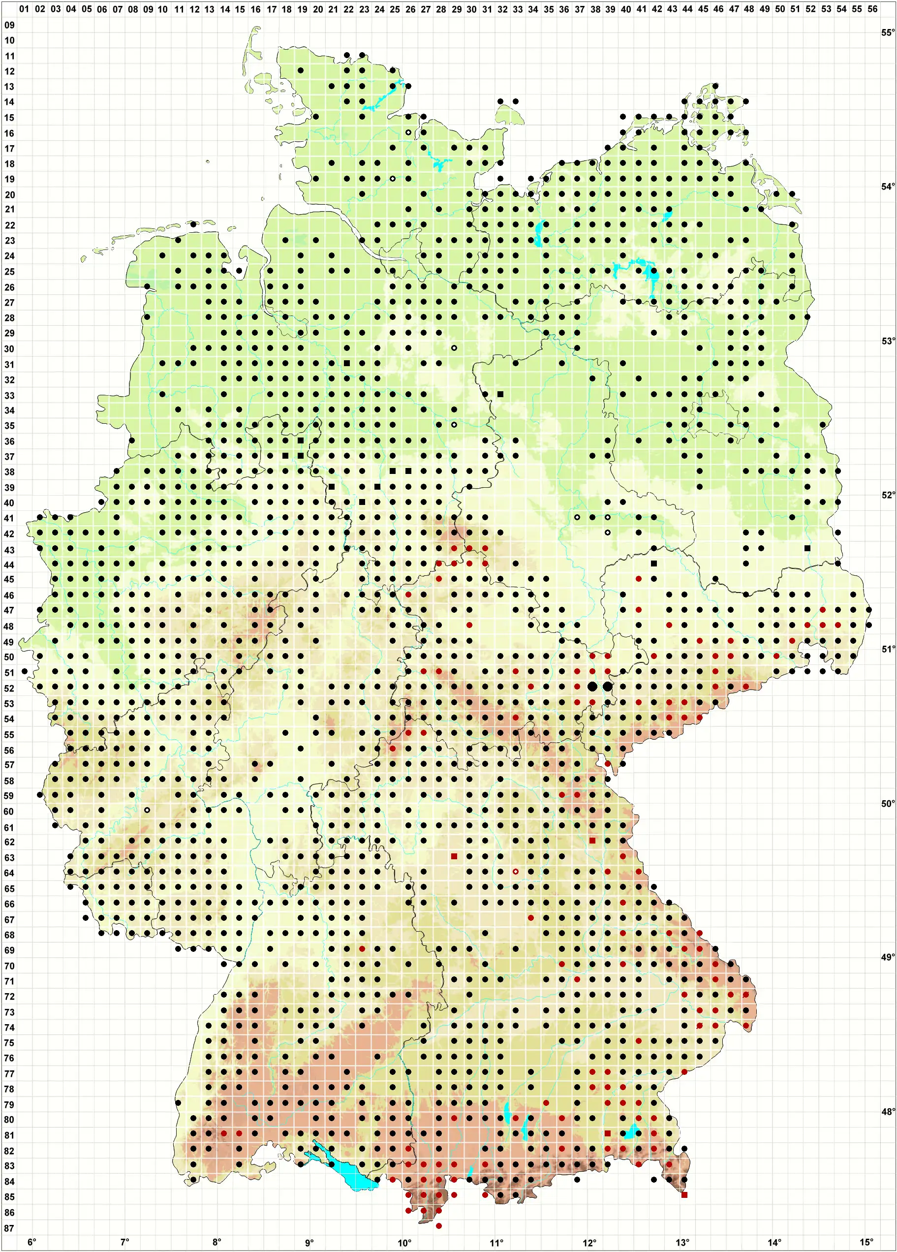 Verbreitungskarte