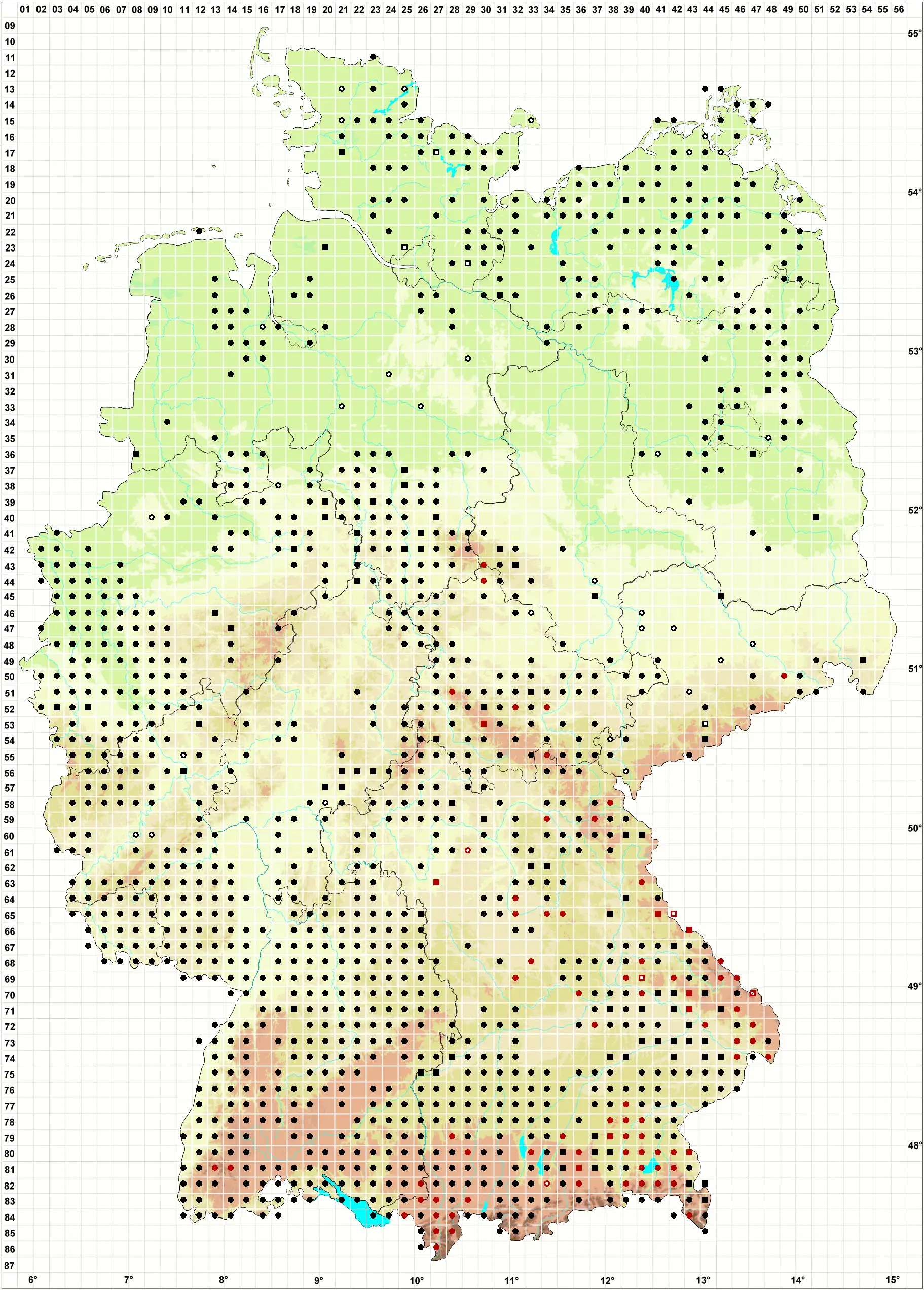 Verbreitungskarte