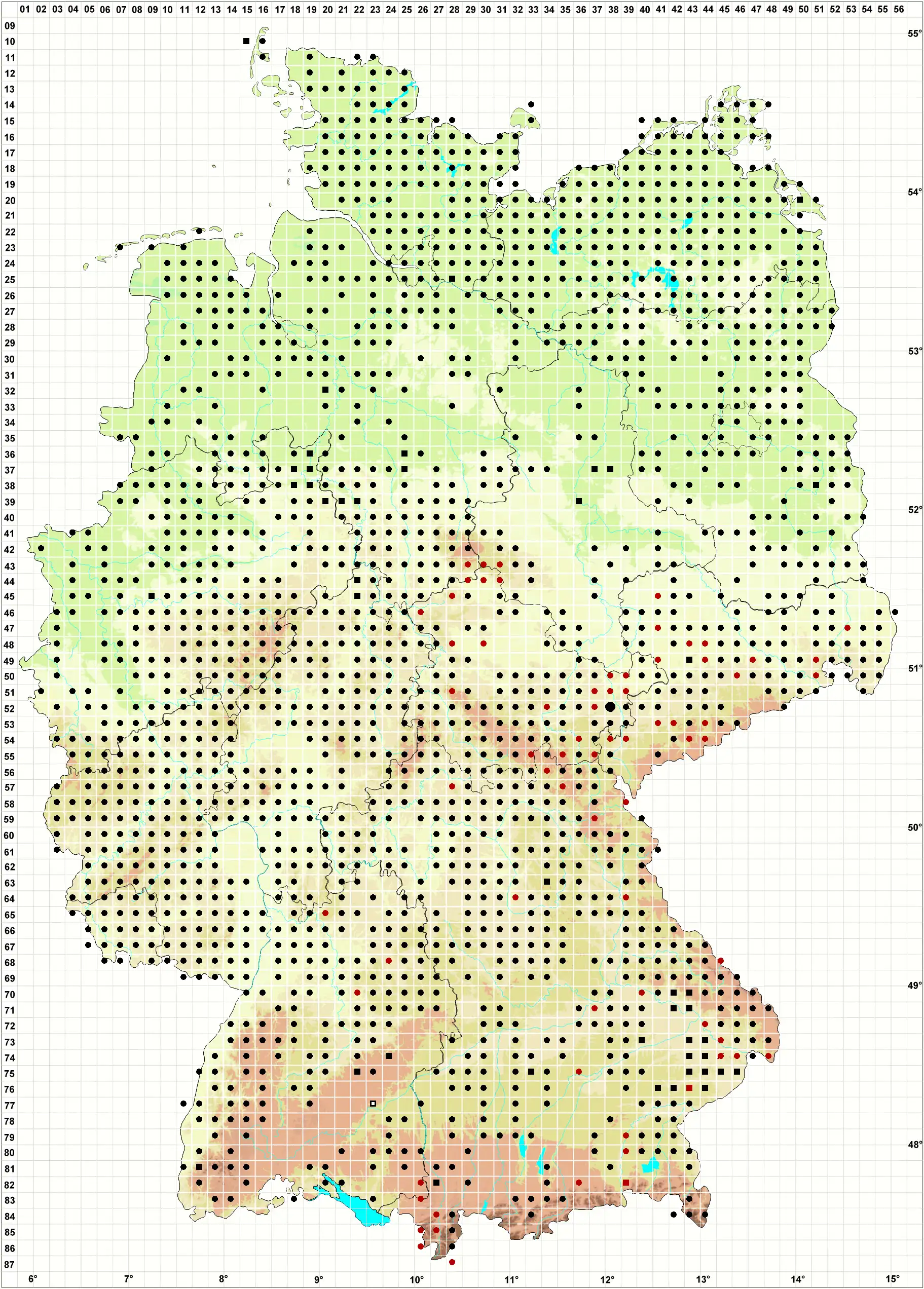 Verbreitungskarte