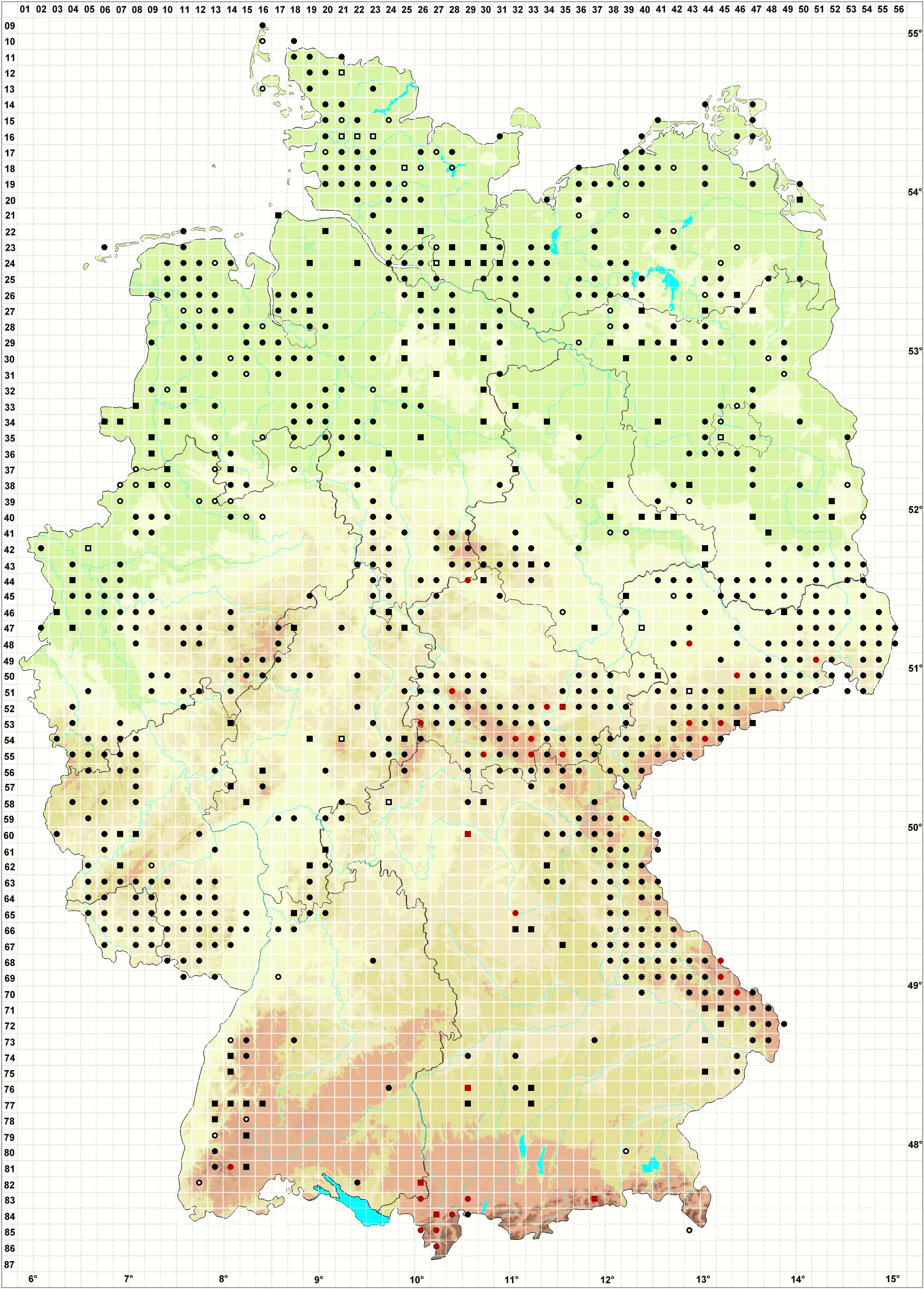 Verbreitungskarte