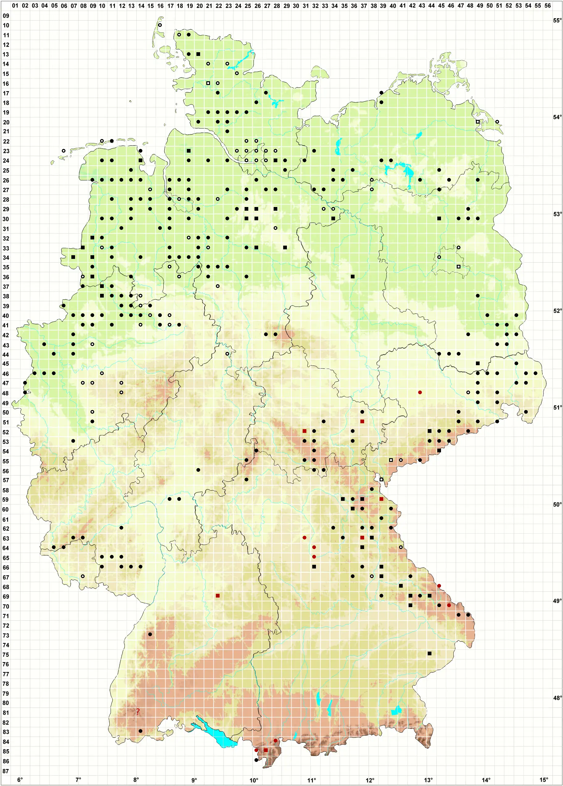Verbreitungskarte