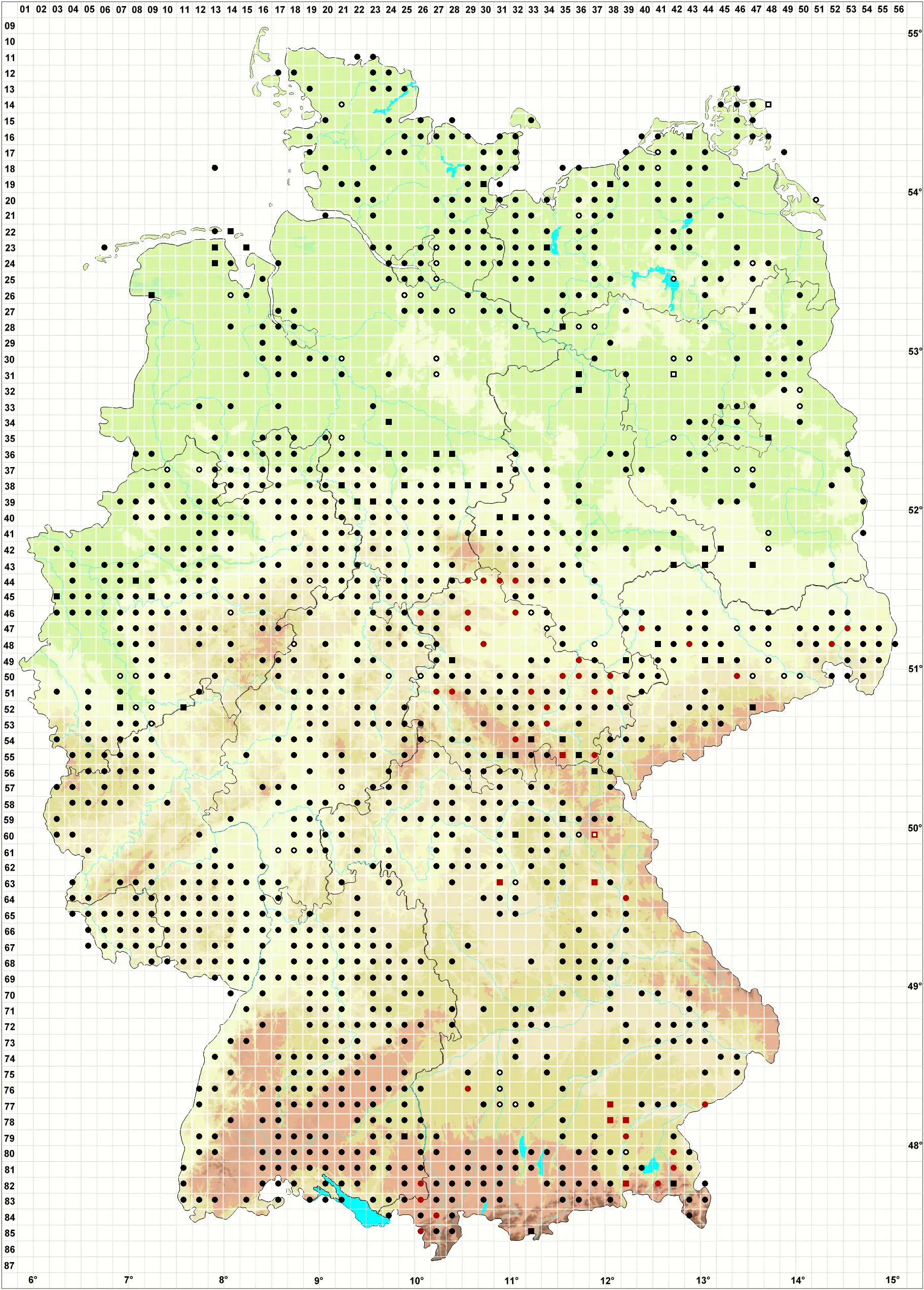 Verbreitungskarte