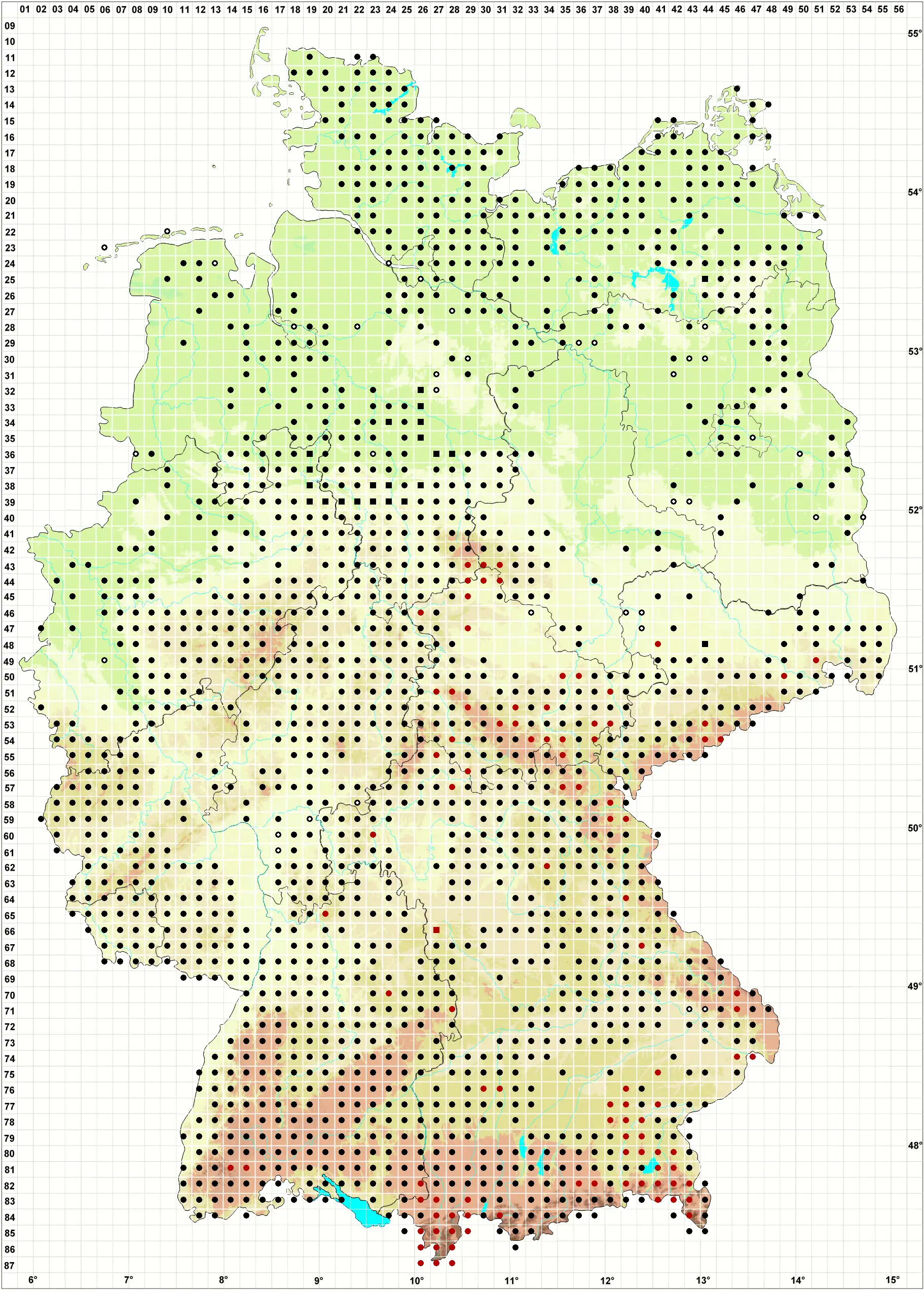 Verbreitungskarte