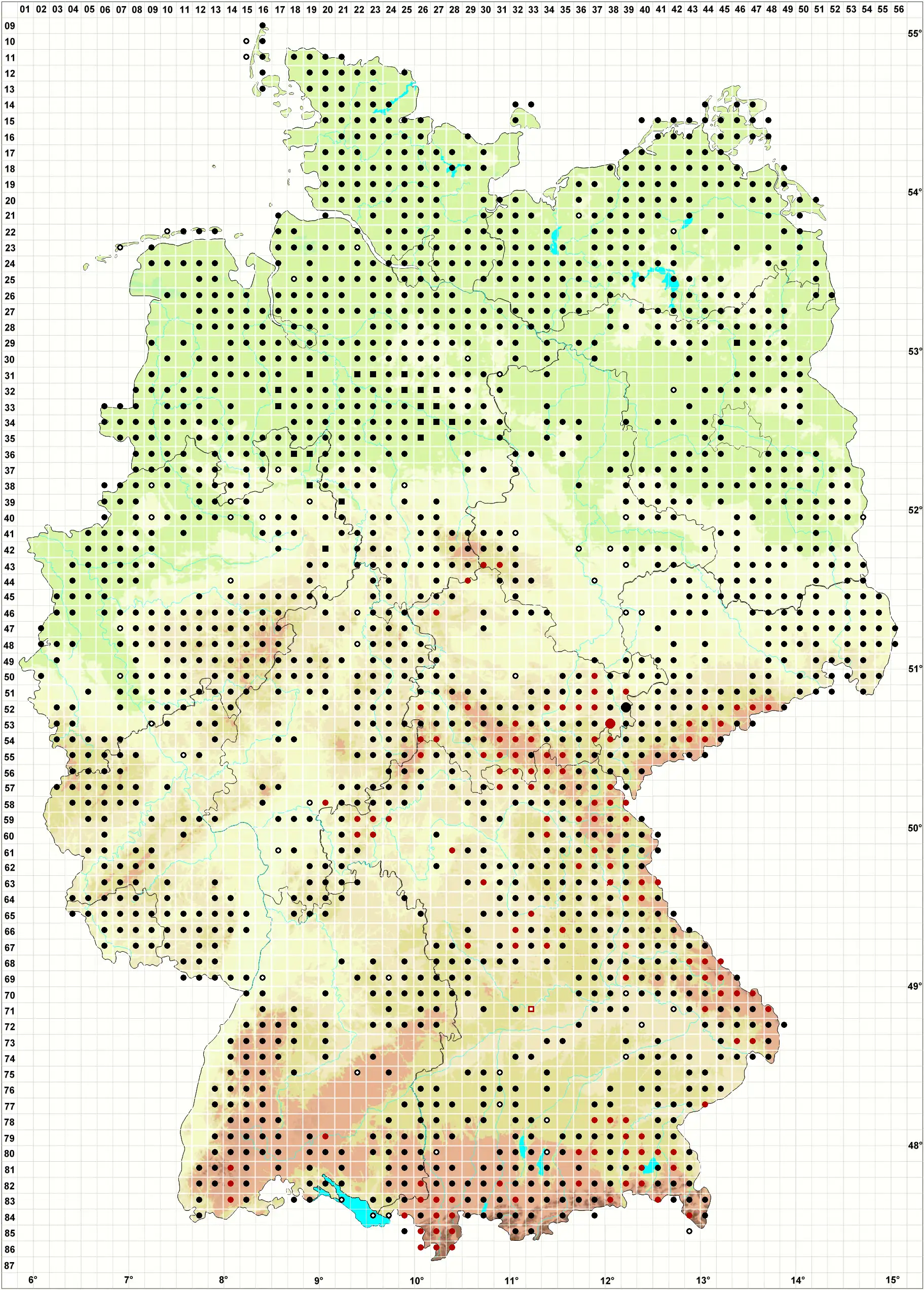 Verbreitungskarte