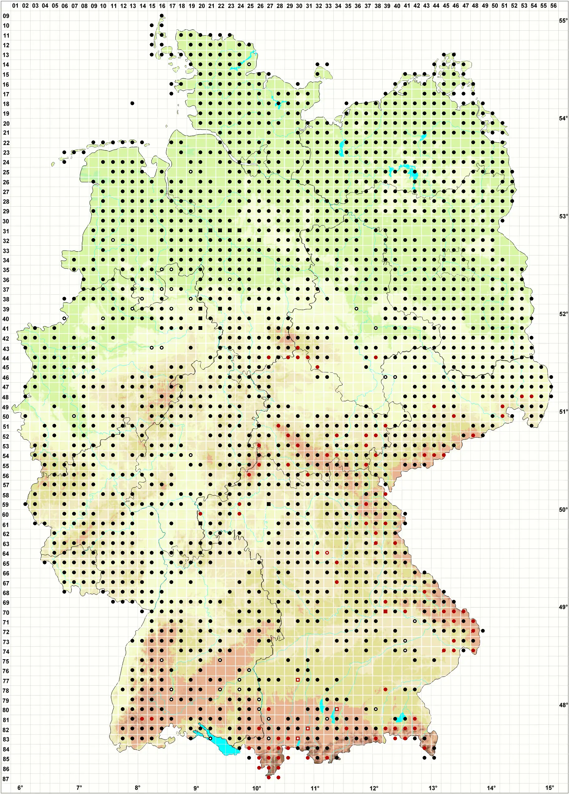 Verbreitungskarte