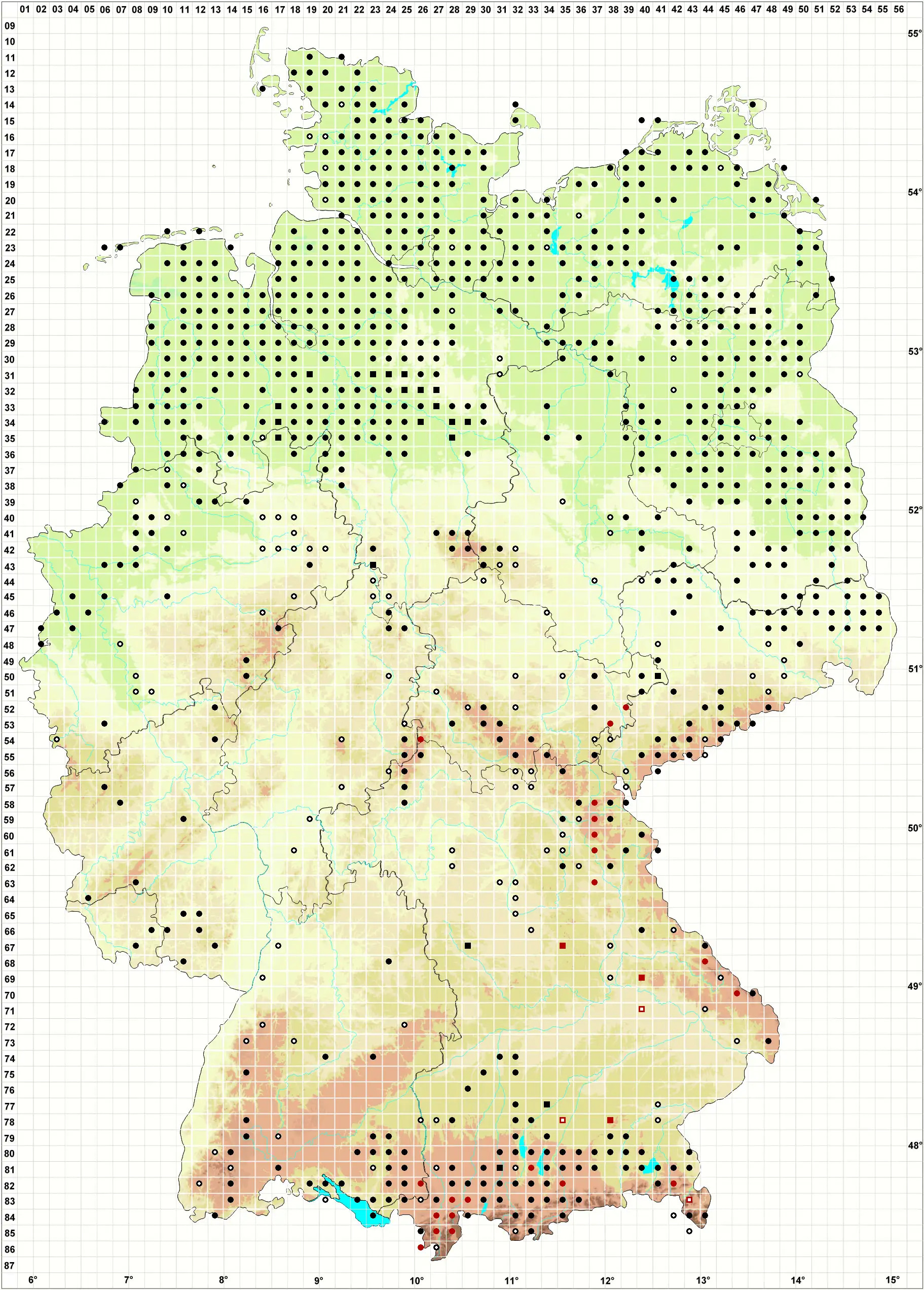 Verbreitungskarte