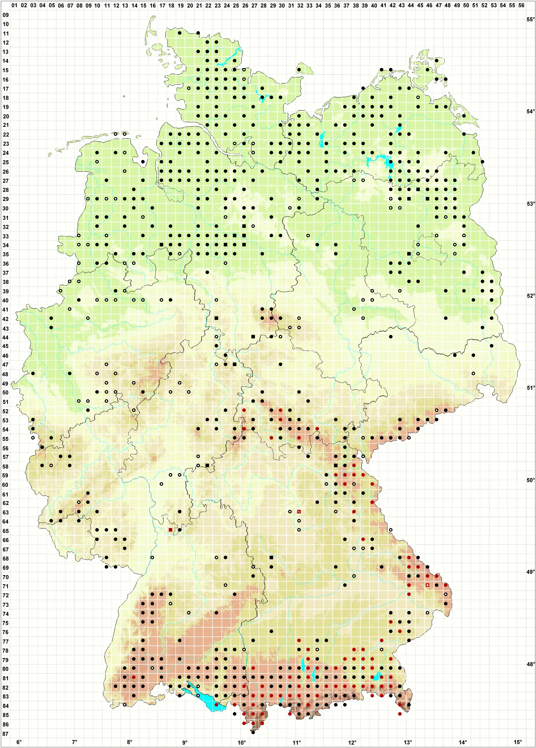 Verbreitungskarte