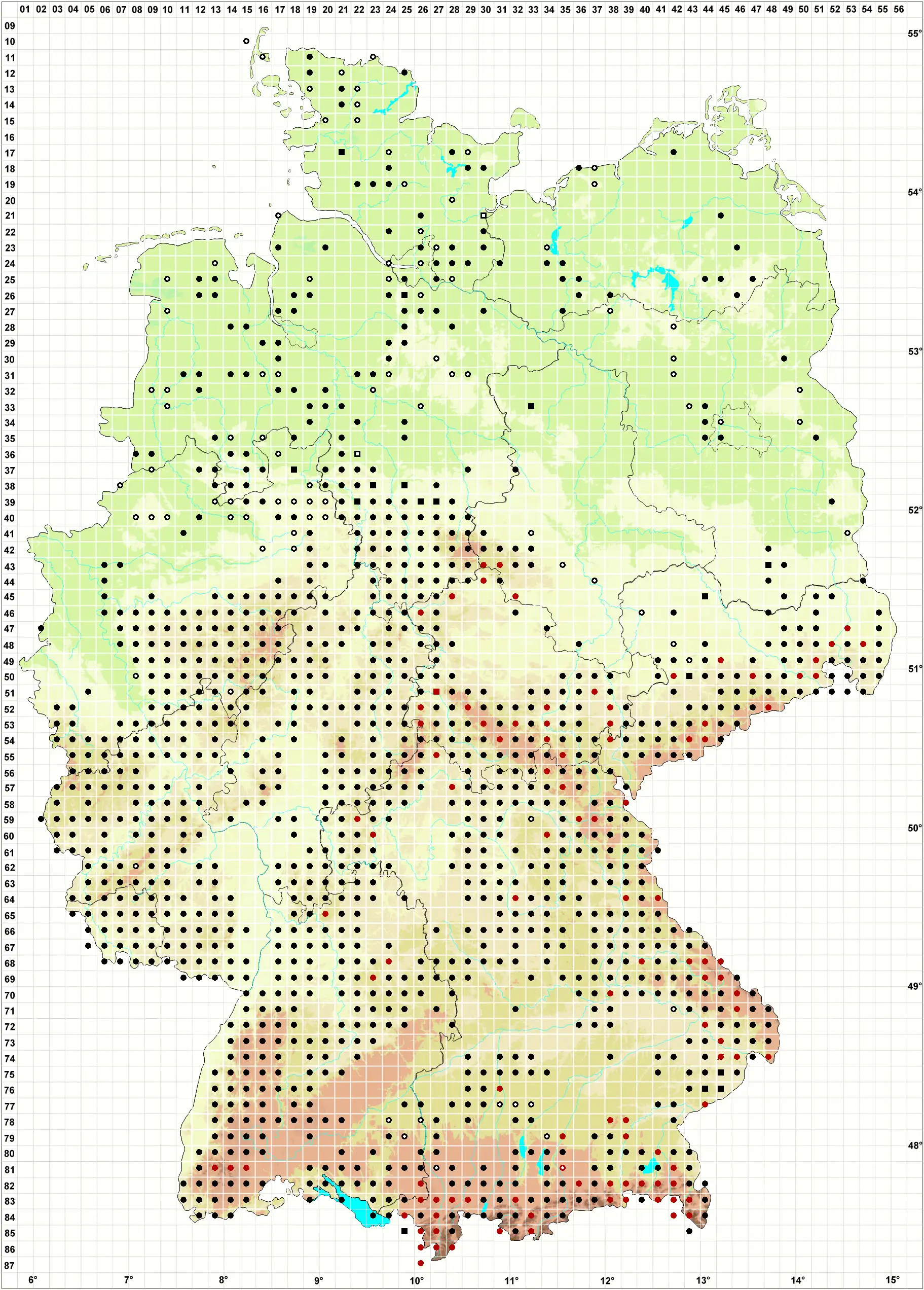 Verbreitungskarte