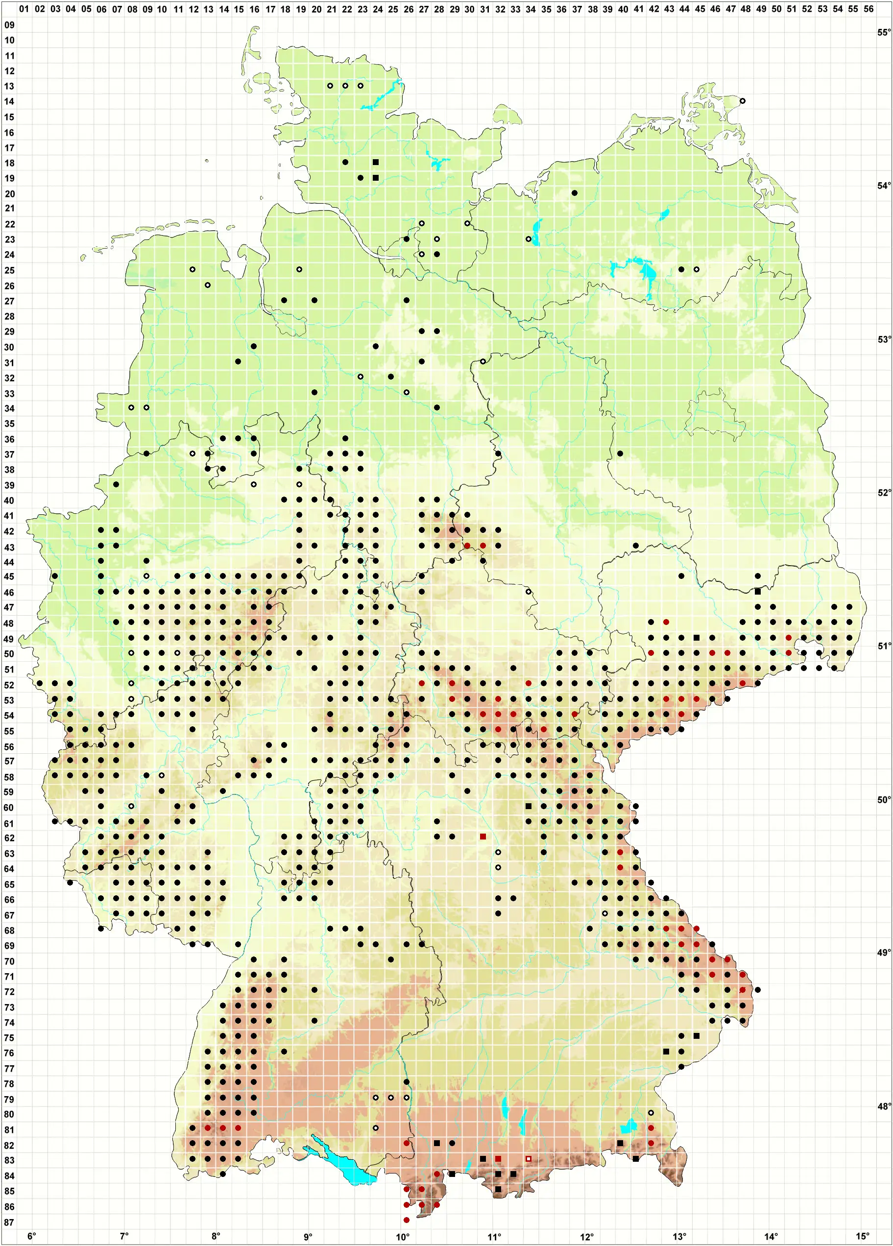 Verbreitungskarte