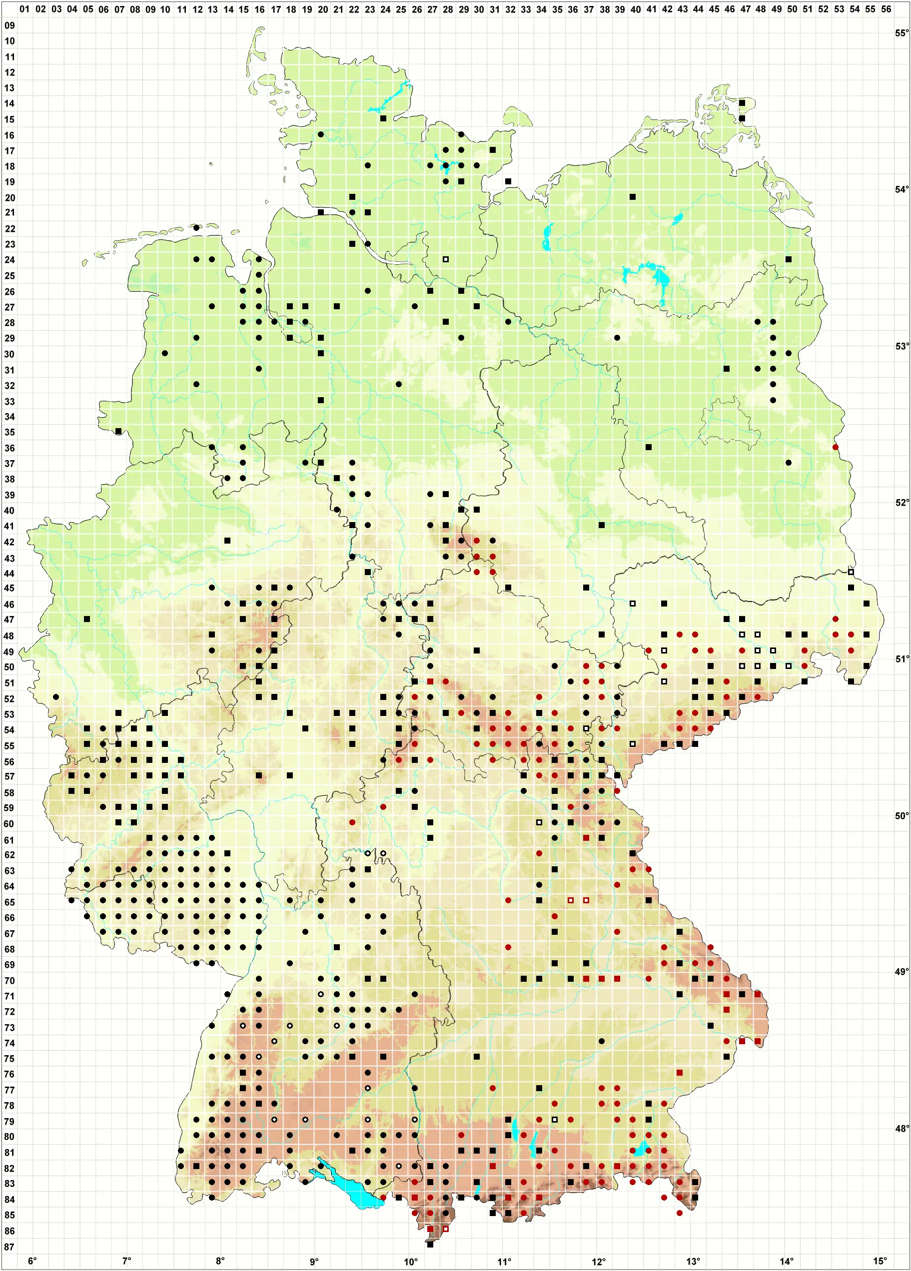 Verbreitungskarte