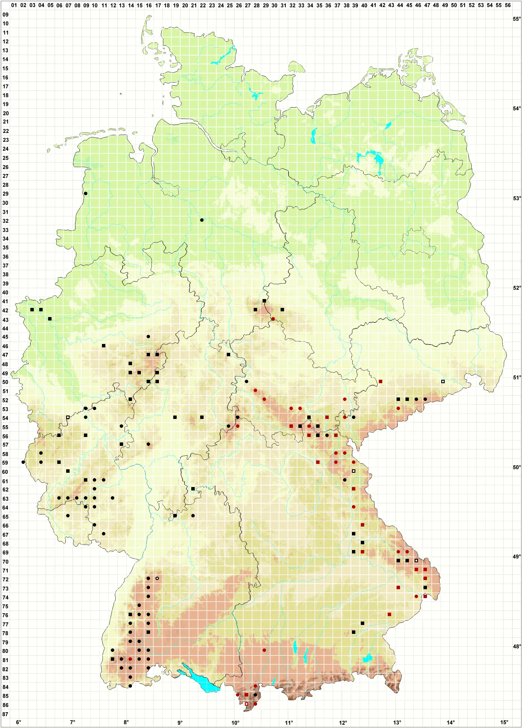 Verbreitungskarte