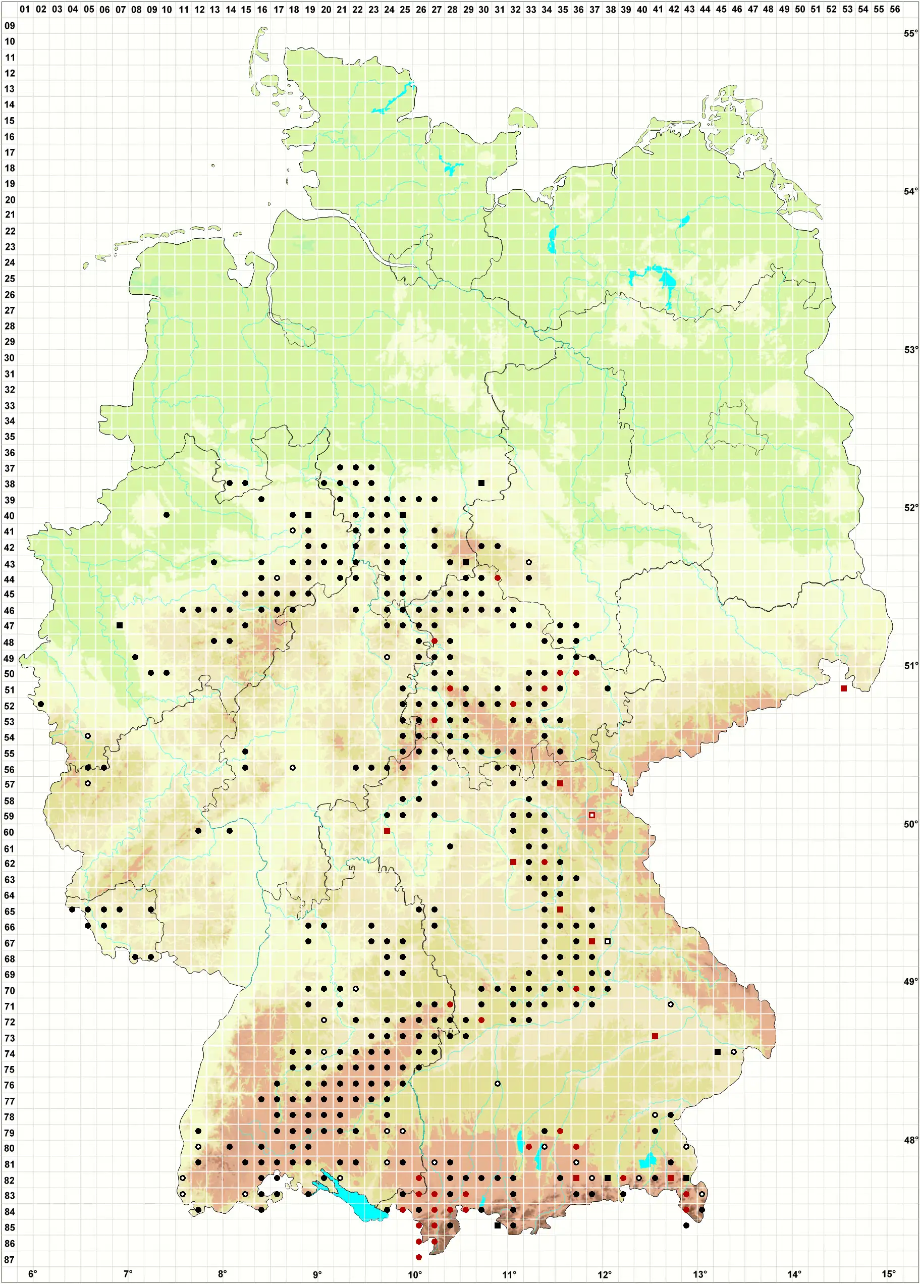 Verbreitungskarte